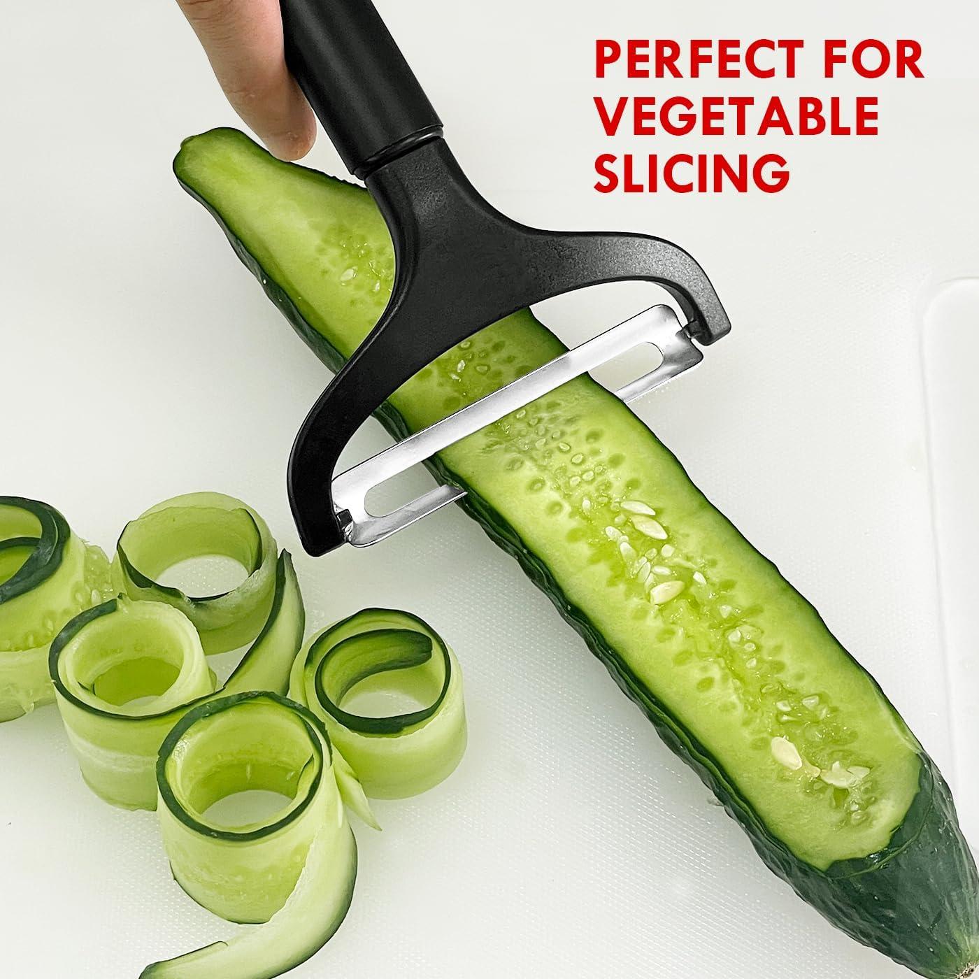 Pelador de Verduras LHS 200804 Acero Inoxidable Negro