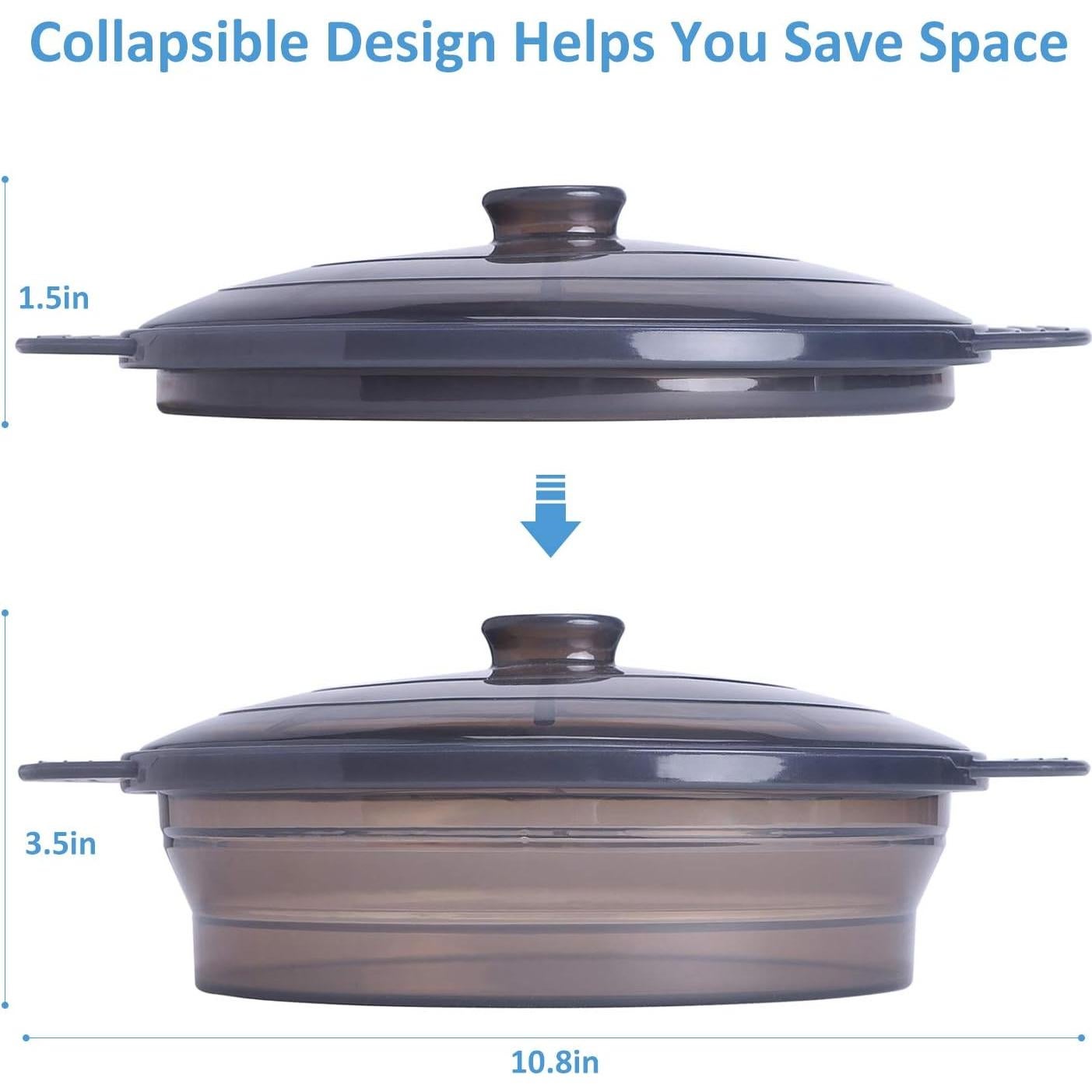 Tazón Colapsable de Silicona Euchoiz para Cocción al Vapor