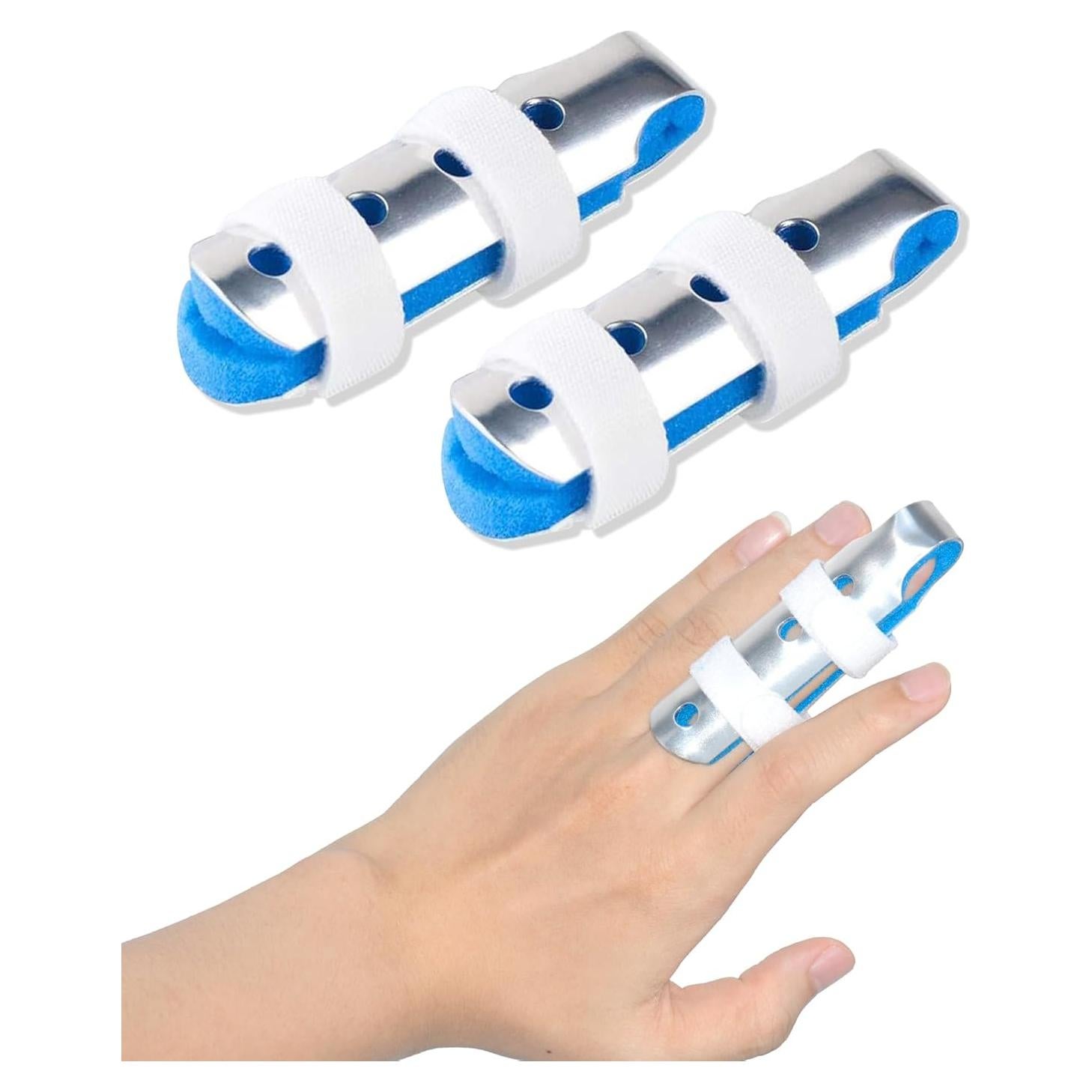 Férulas Metálicas para Dedos TAROYQASUL - 2 Pcs Grande