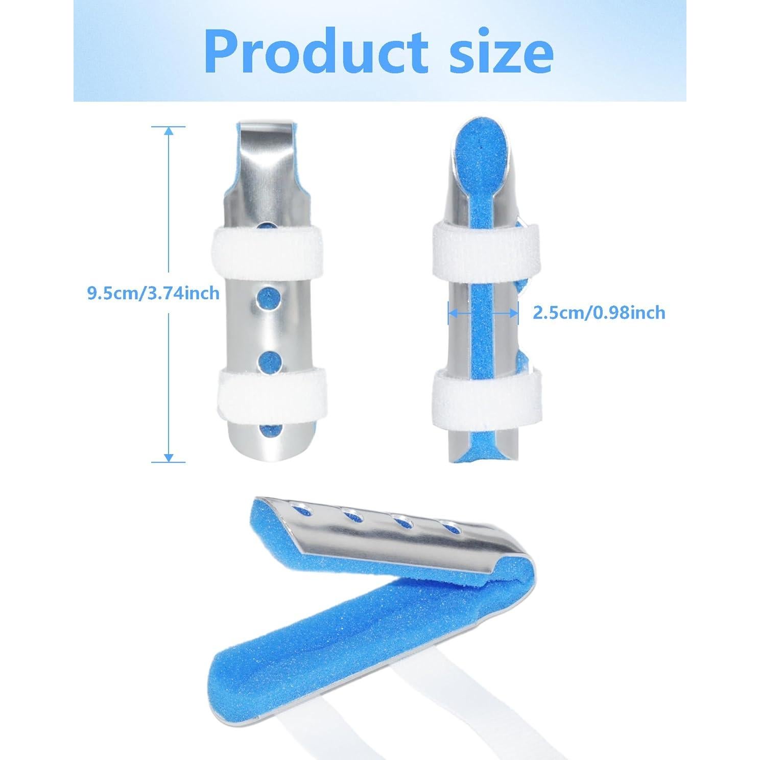 Férulas Metálicas para Dedos TAROYQASUL - 2 Pcs Grande