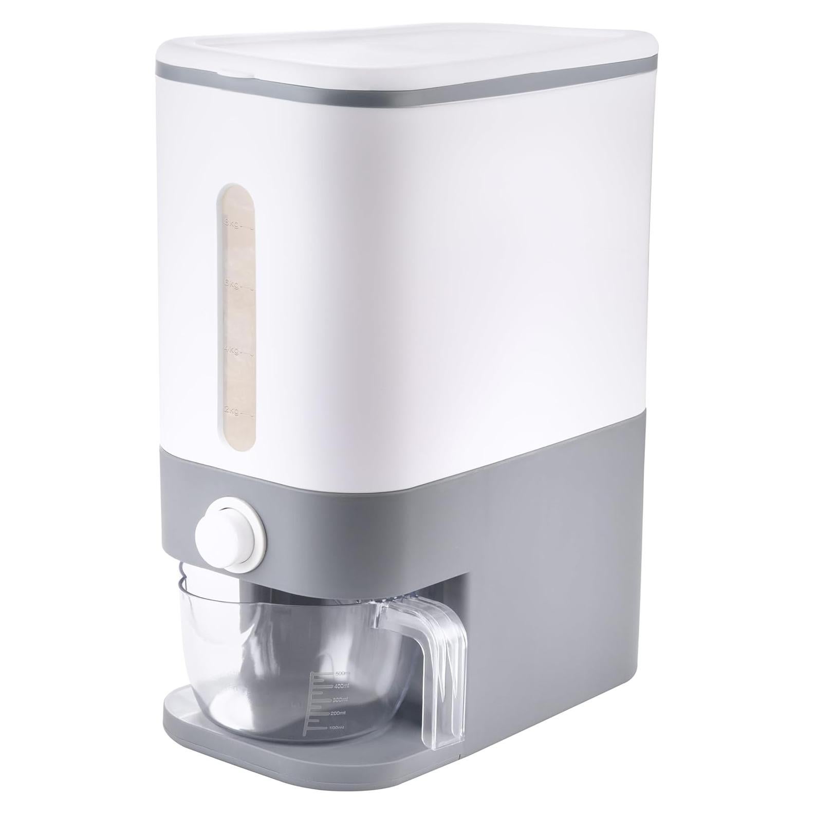 Dispensador de Arroz Gris BBG 20 L Hermético con Taza Medidora