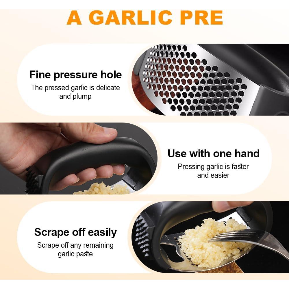 Juego de Prensador de Ajo y Soporte para Cebolla Hoehew