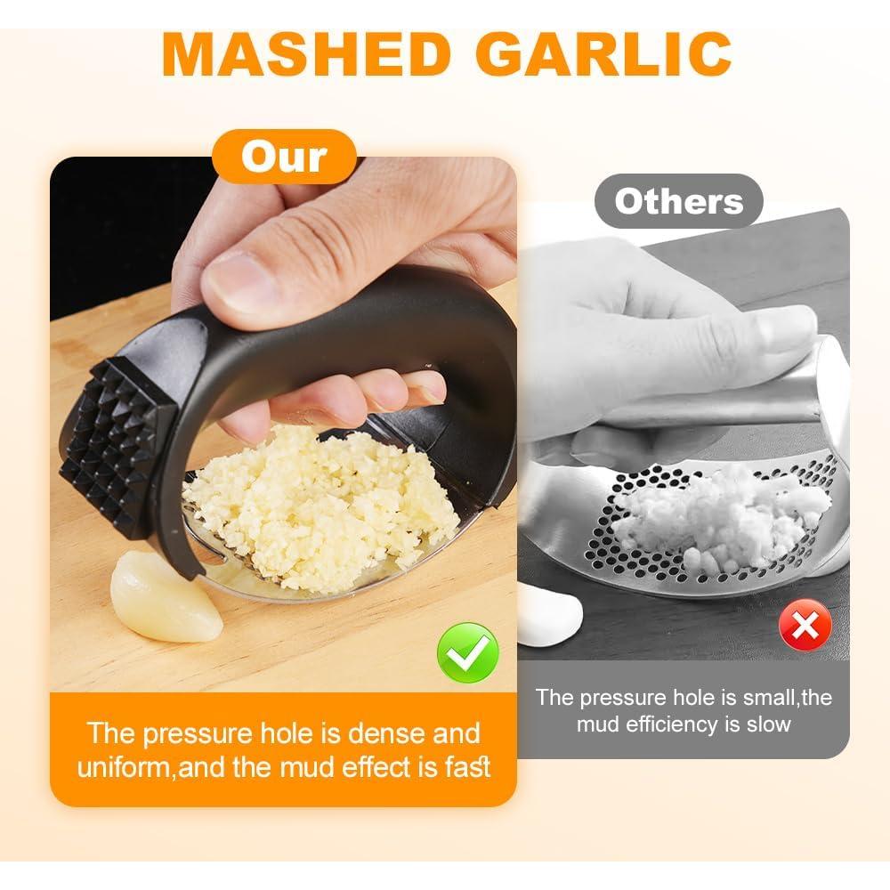 Juego de Prensador de Ajo y Soporte para Cebolla Hoehew