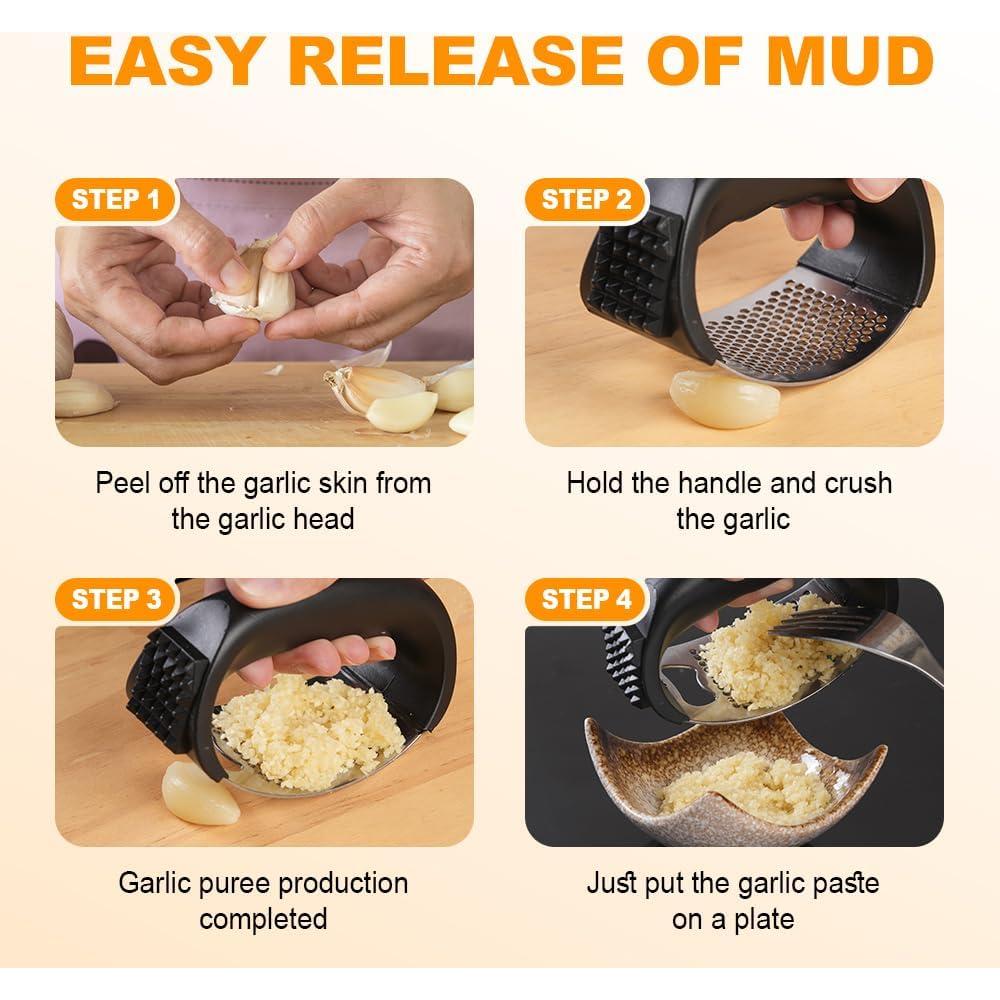 Juego de Prensador de Ajo y Soporte para Cebolla Hoehew