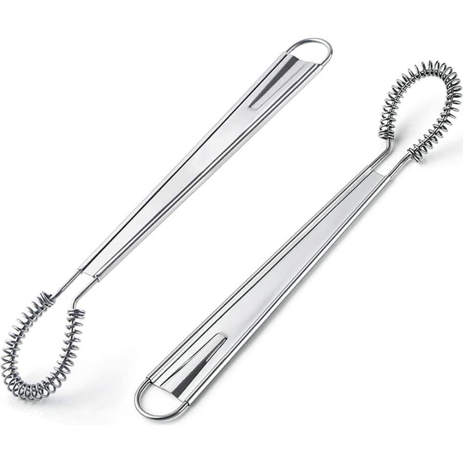 Stainless Steel Sauce & Gravy Whisk, Mini Egg Whisk Beater Milk Frother Foamer Coffee Mixer Hand Held Sauce Stirrer Blender Kitchen Accessories(size:2pcs)