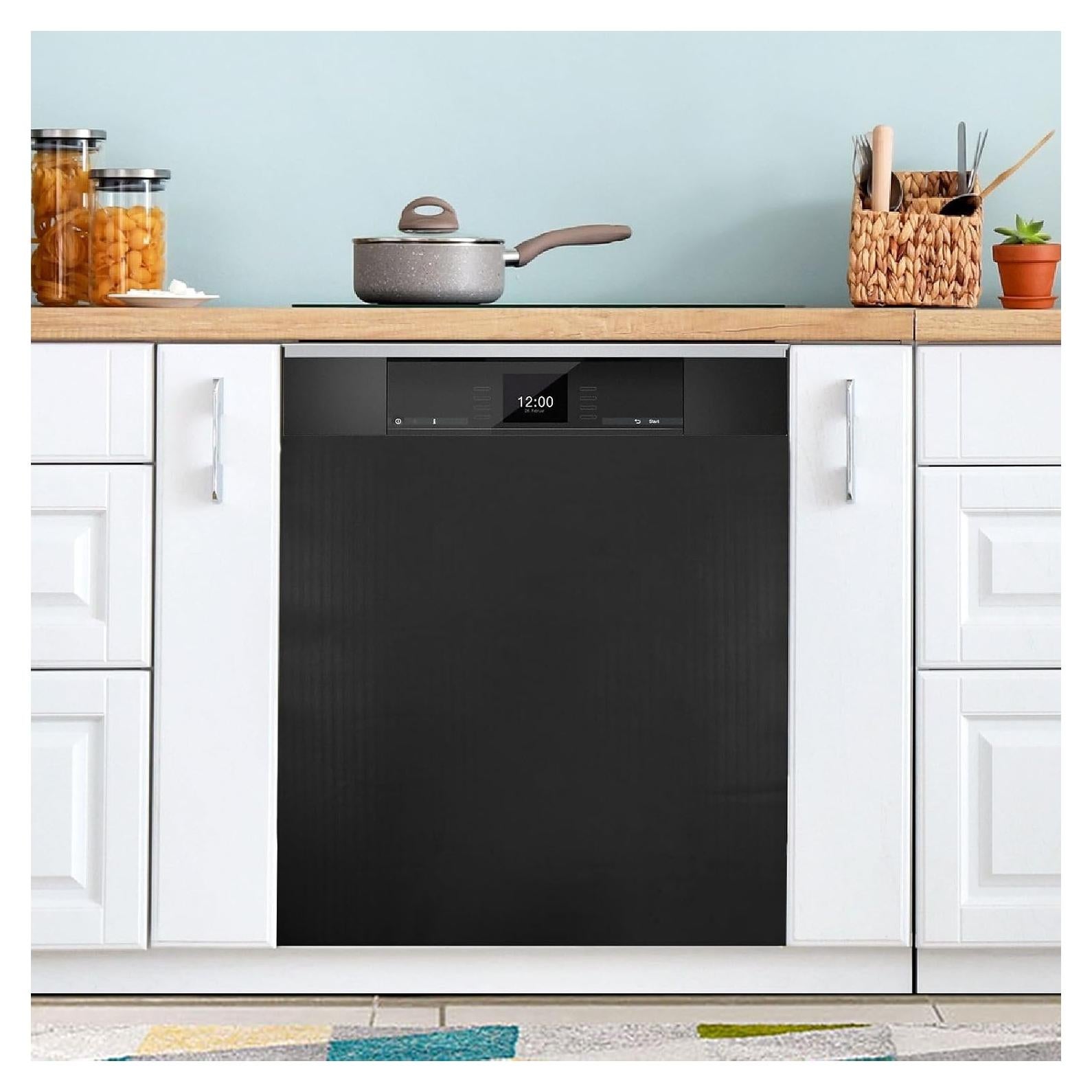 Cubierta Magnética QUGRL Negra para Lavavajillas 58.4x66.0 cm