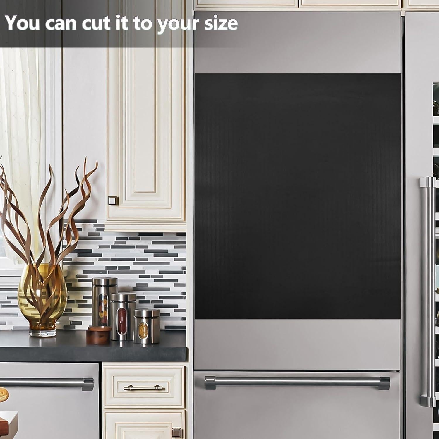 Cubierta Magnética QUGRL Negra para Lavavajillas 58.4x66.0 cm