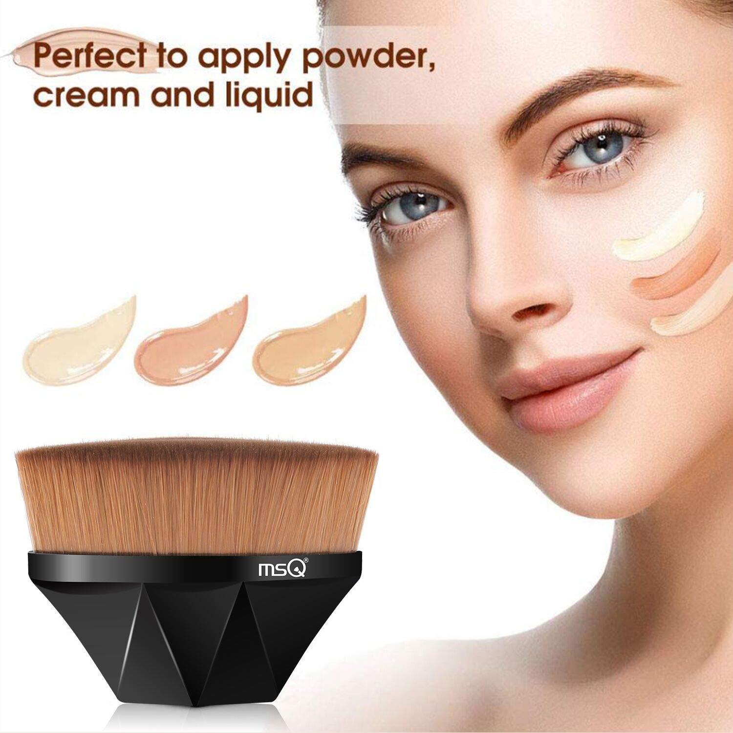 Brocha de Maquillaje para Base MSQ SD55FDB con Estuche Negro