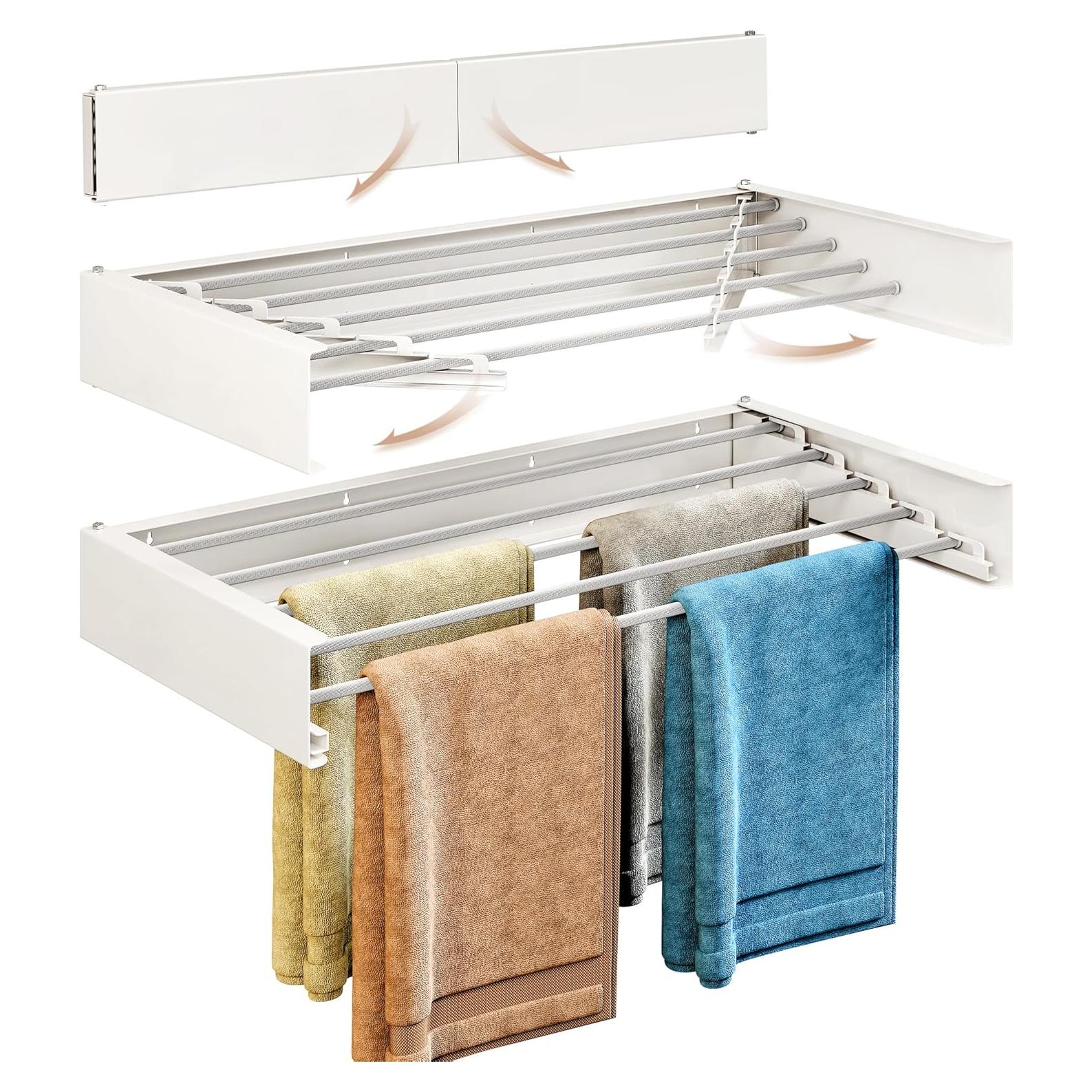 Estante Plegable para Secar Ropa ZdwCyl 5 Varillas Aluminio