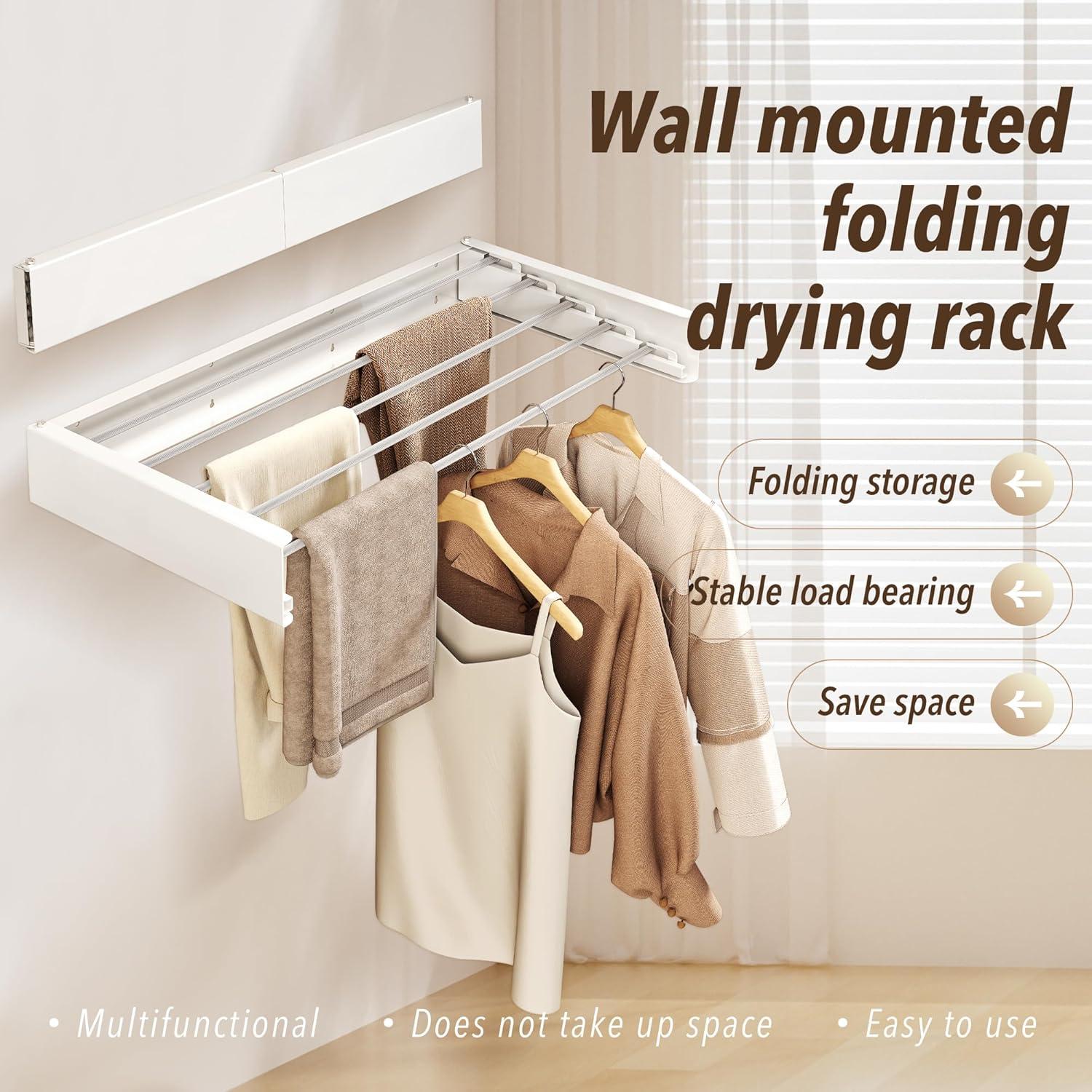 Estante Plegable para Secar Ropa ZdwCyl 5 Varillas Aluminio