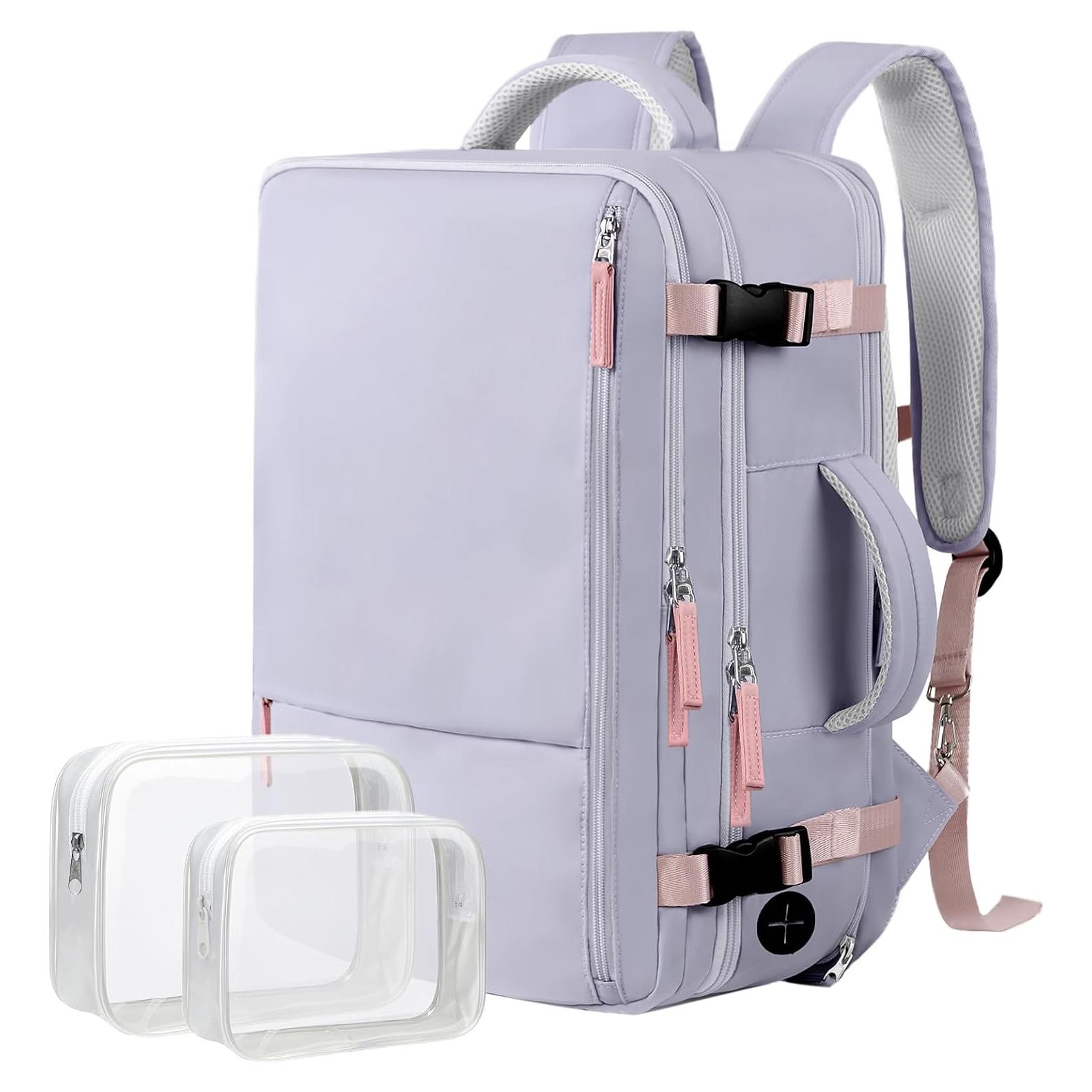 Mochila de Viaje Hanples 40L Impermeable para Laptop 17"