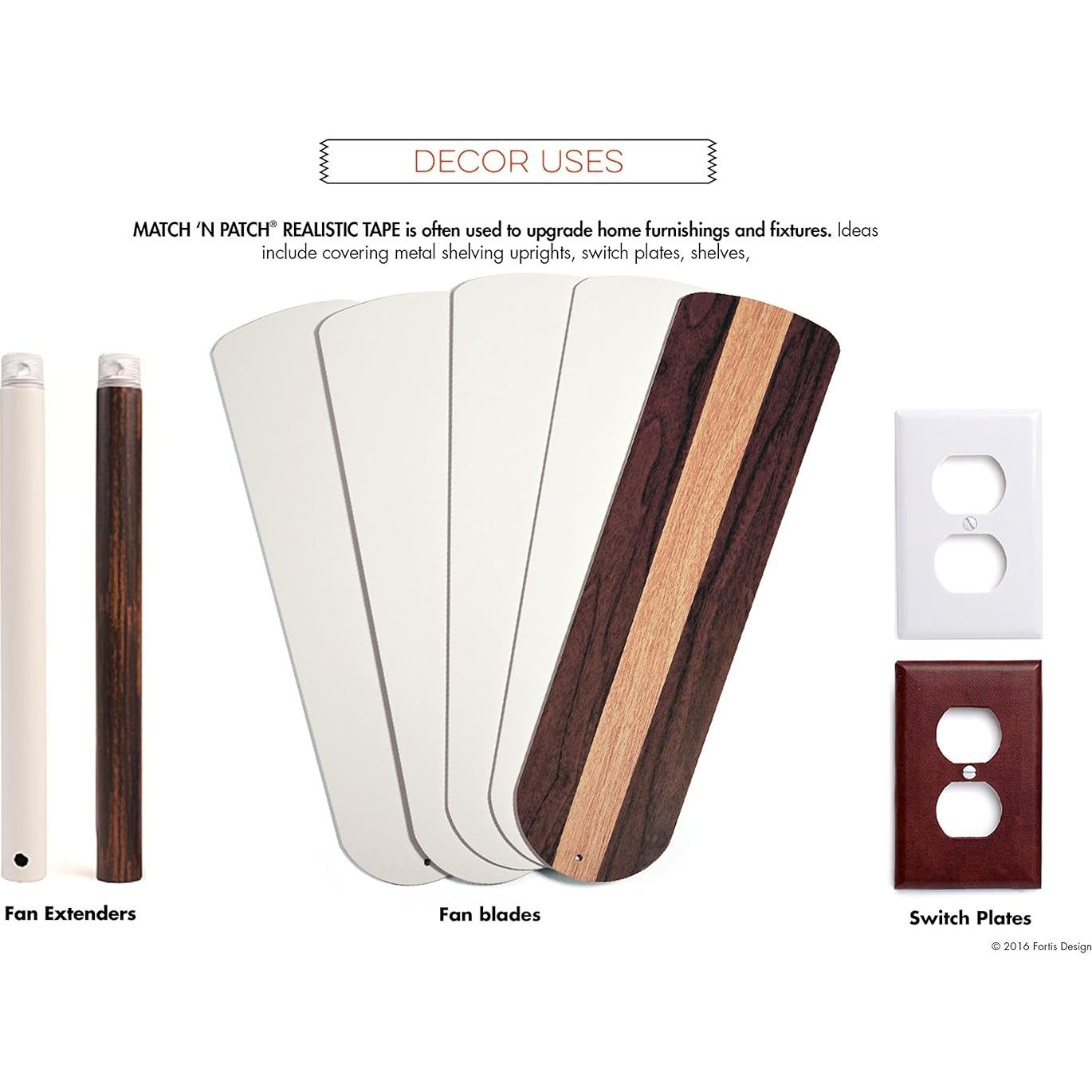 Cinta de Reparación de Madera Match 'N Patch Roble Antiguo 5.72 cm x 4.57 m