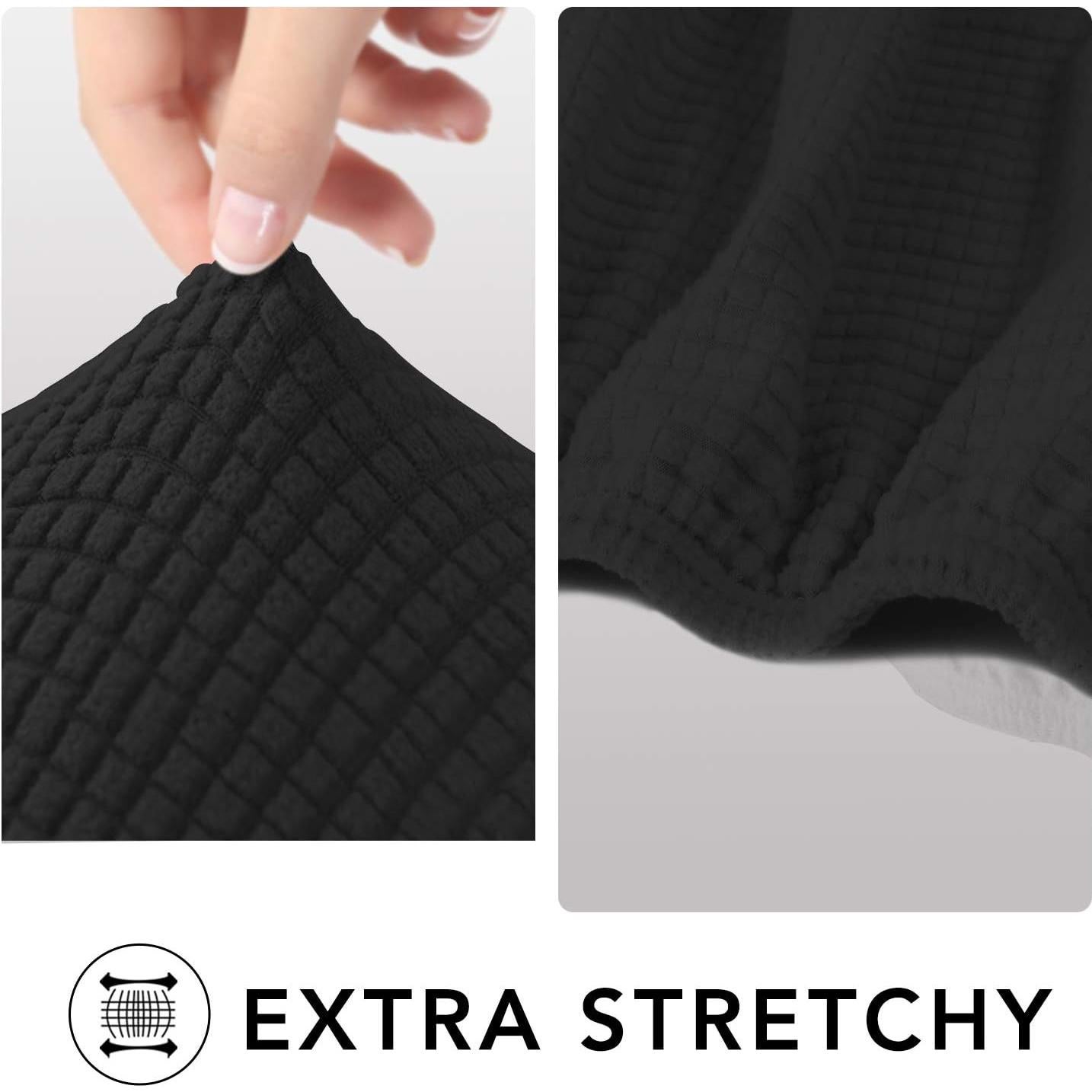 Funda de Sofá PureFit Negra para Silla - Antideslizante y Lavable