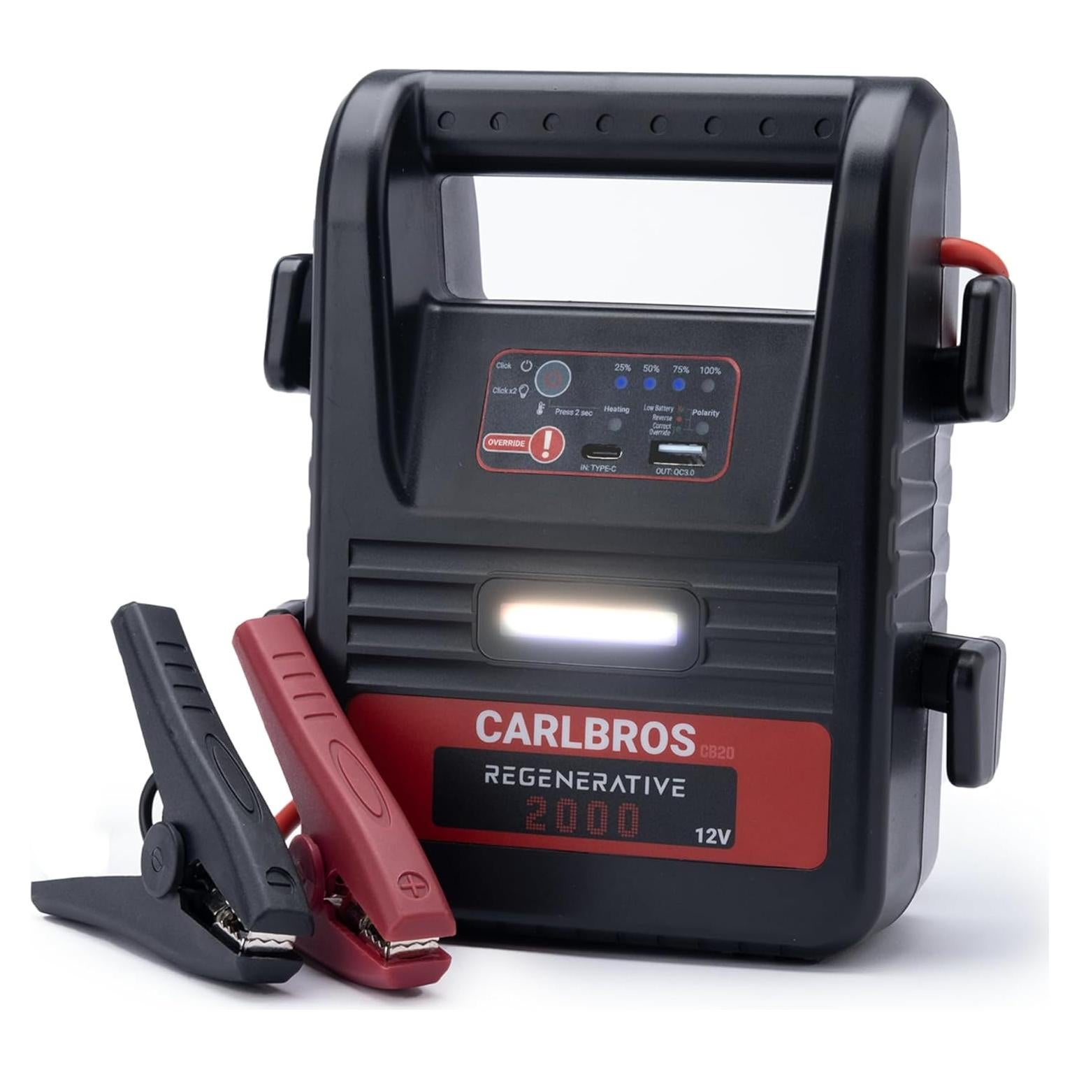 Arrancador de Batería Portátil Carlbros CB20 2000A 12V 8L