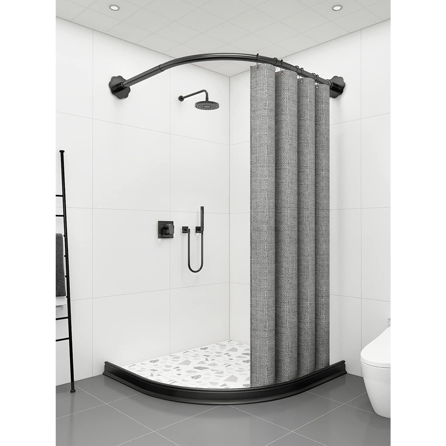 Dique de Ducha Plegable Ynotus 100% Goma 1.2cm Alto Negro