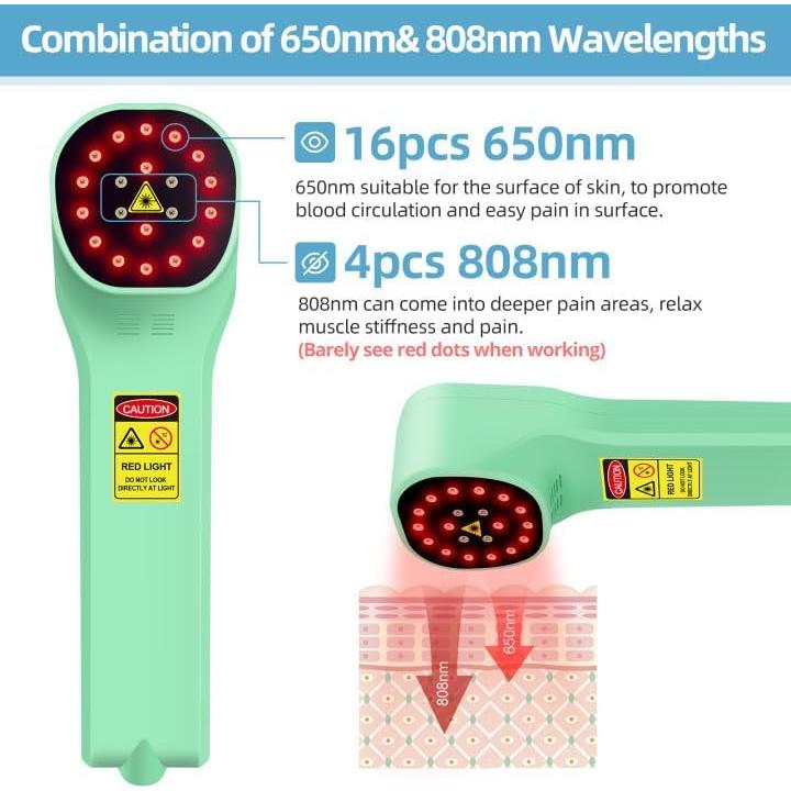 Dispositivo de Terapia de Luz Roja Yoveck 21.5x6cm Alivio Dolor