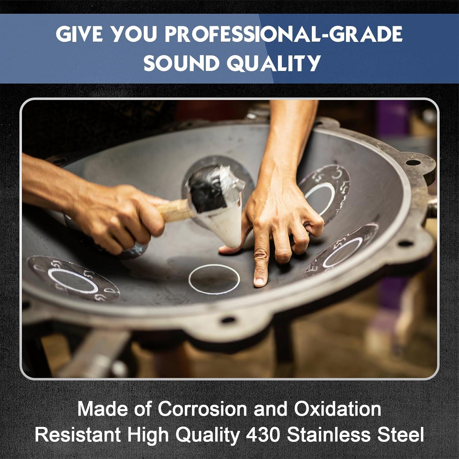 Tambor de Lengua de Acero 30.48 cm NBMICSO 13 Notas Azul Marino