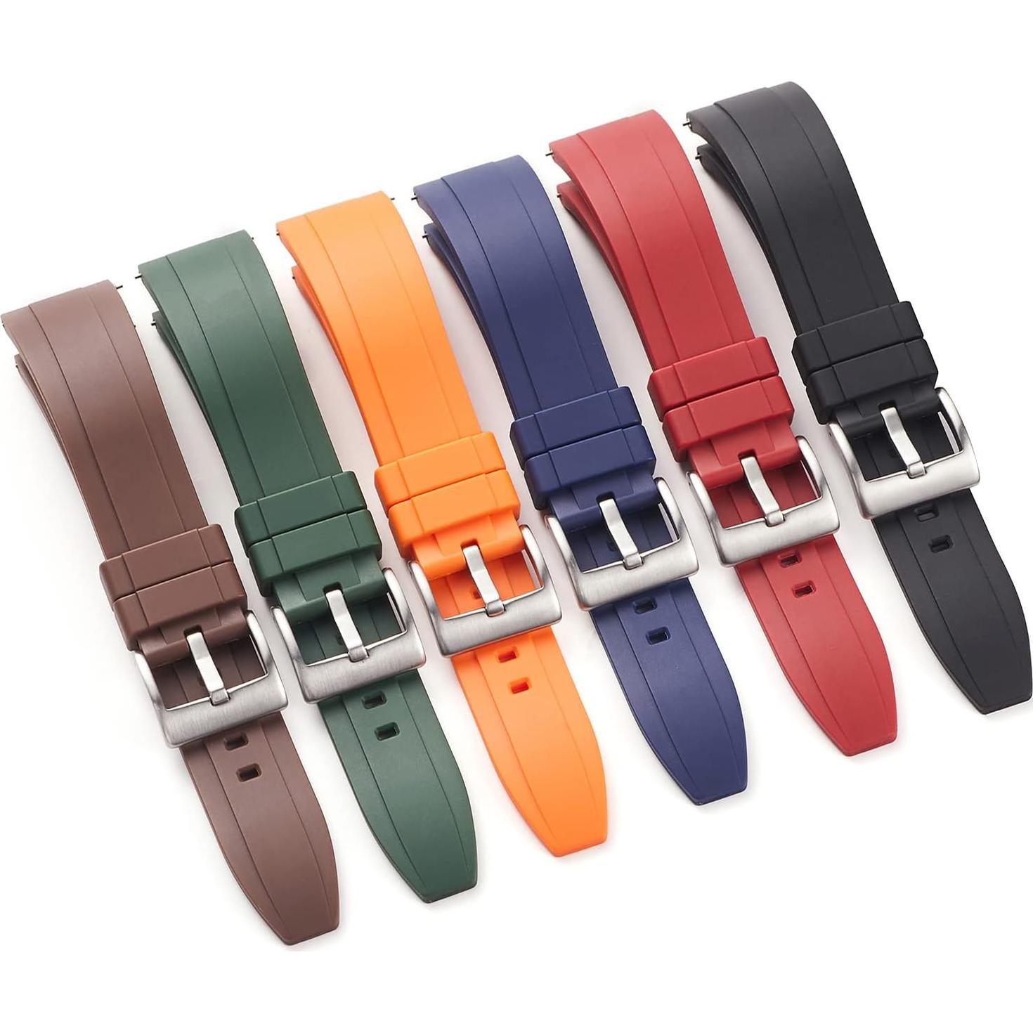 Correa de Reloj de Silicona WOUKUP 18mm 19mm 20mm 22mm Impermeable