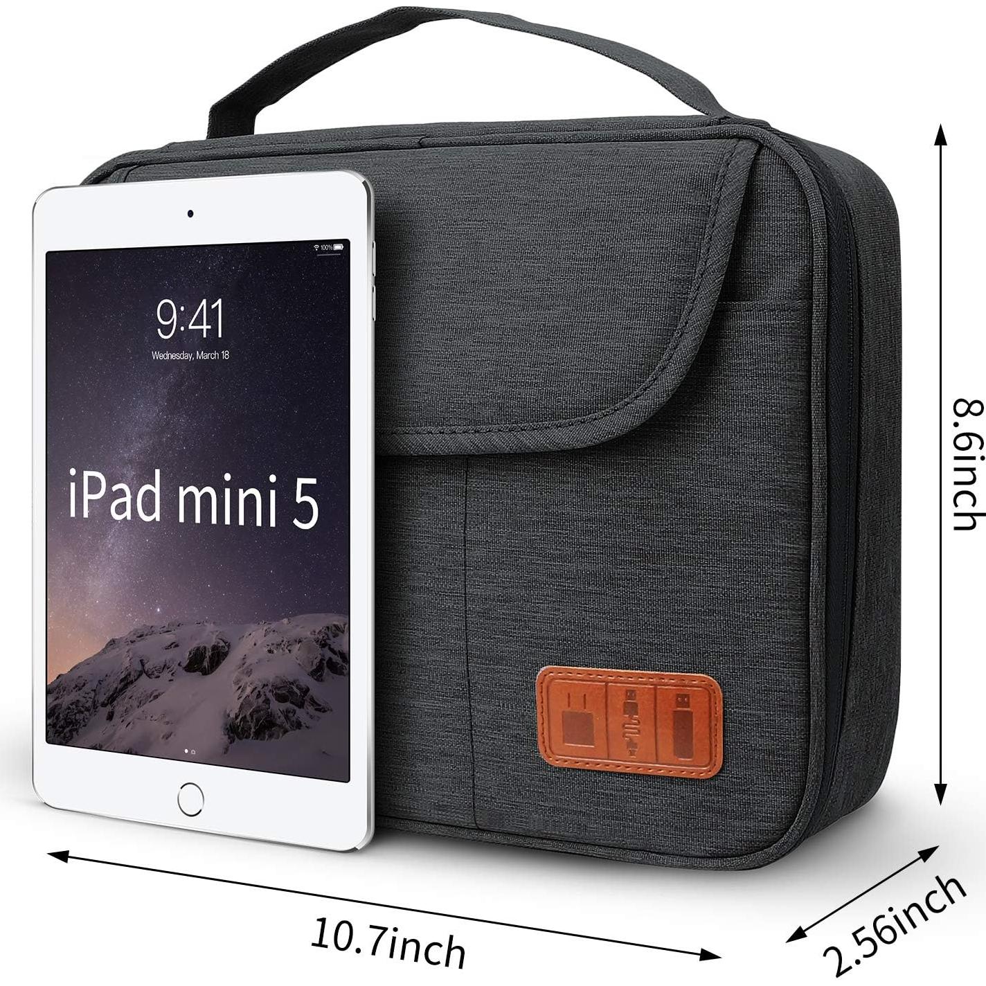 Bolsa Organizadora de Cables HOLIMET Doble Capa Negra