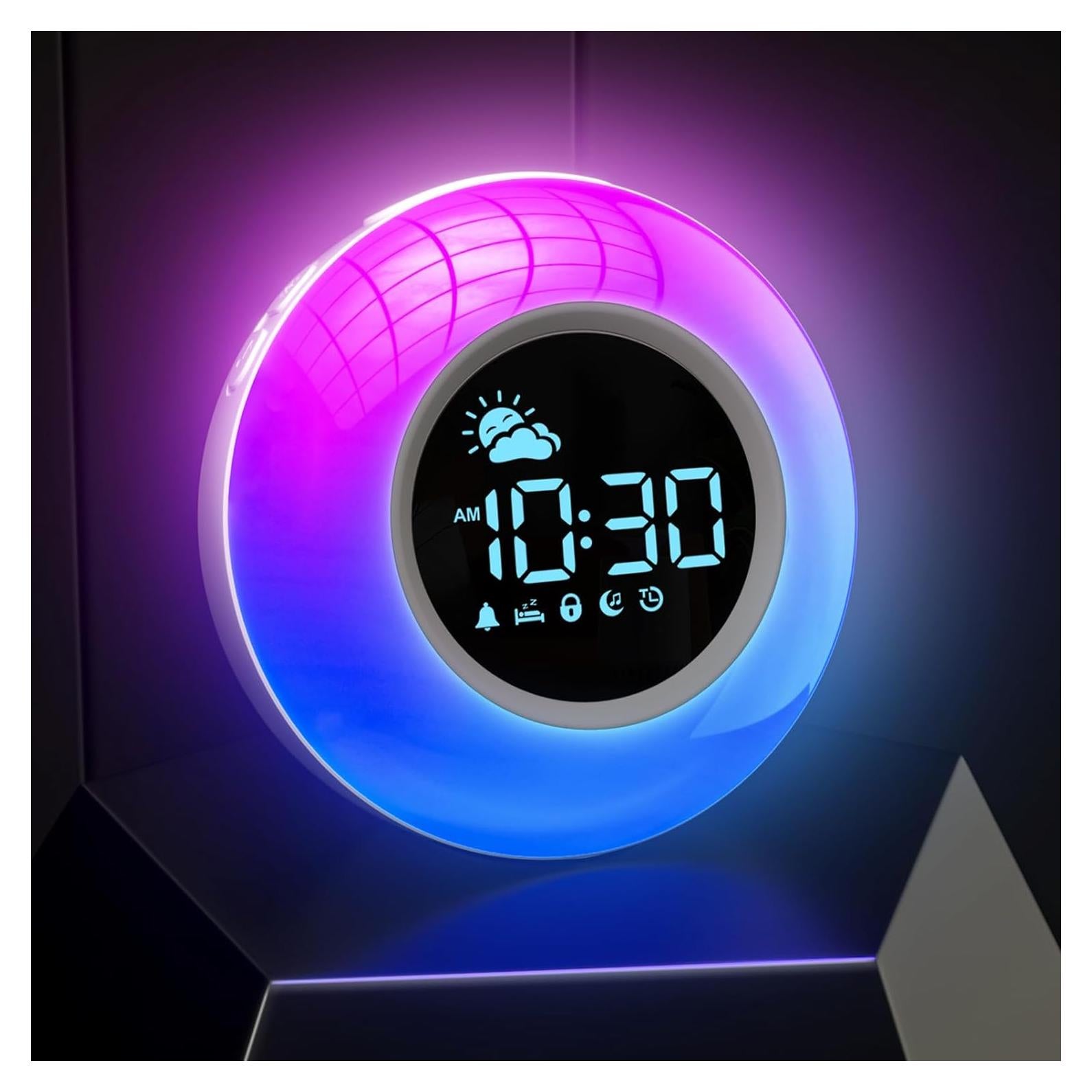 Reloj Despertador Infantil APUZOM con Luz Nocturna y Sonidos