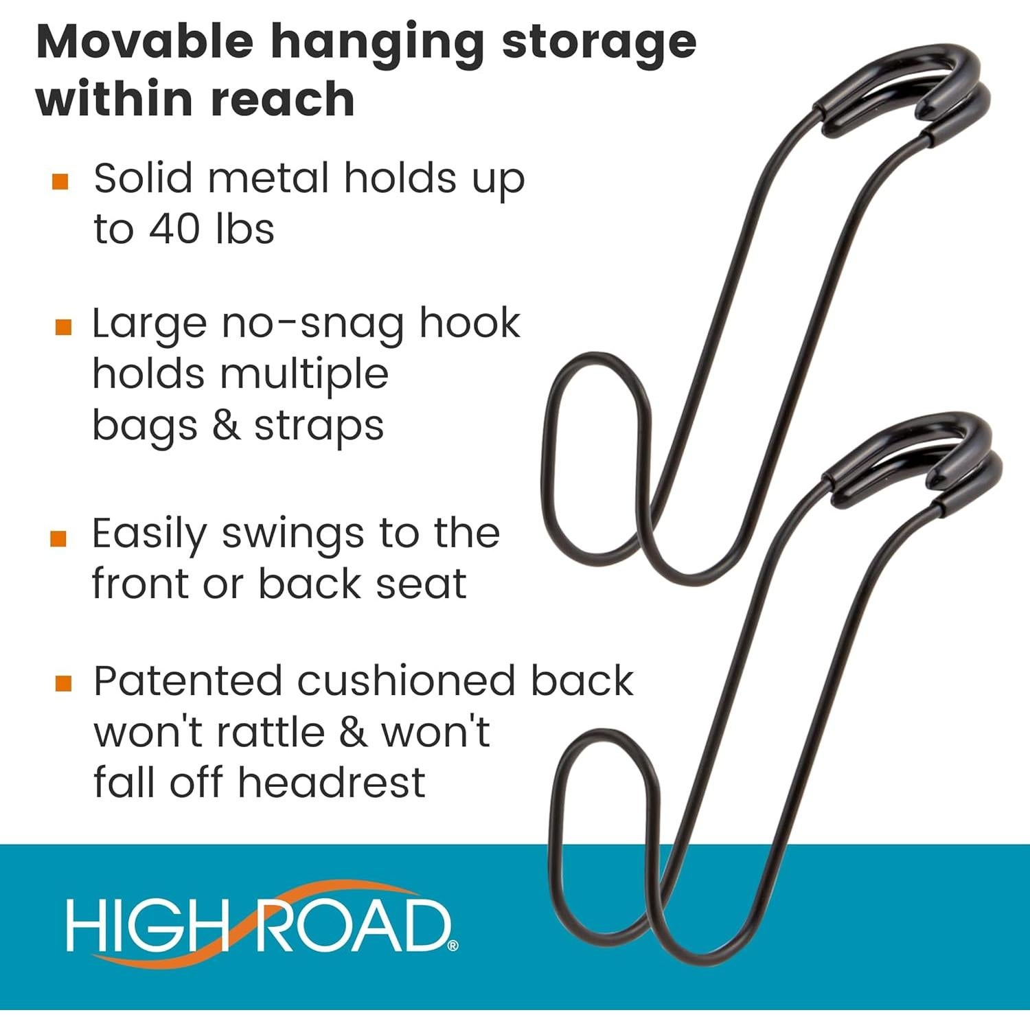 Ganchos Contour Car High Road - Soporte para Bolsas 18 kg