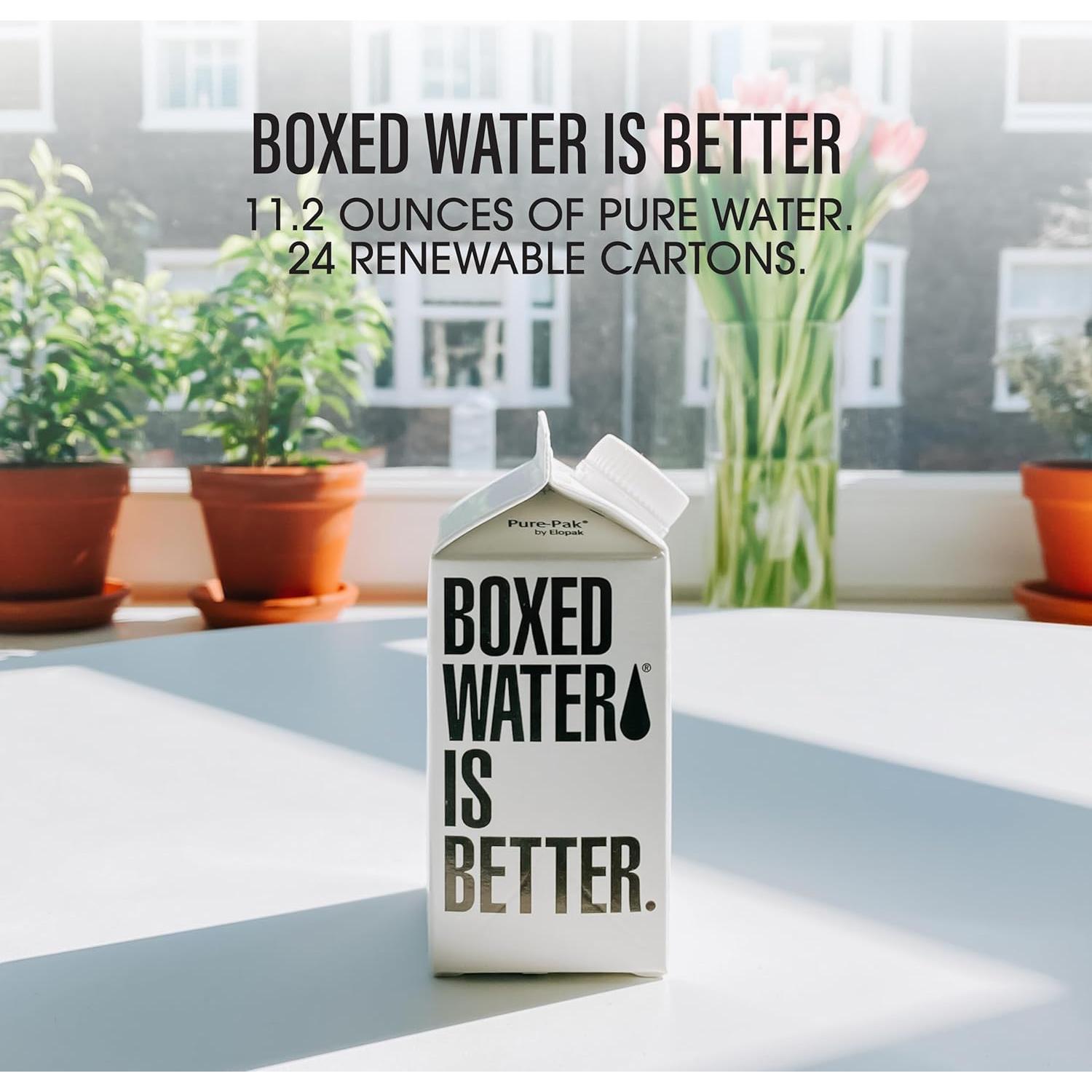 Agua Purificada Boxed Water 24 Mini Cajas 100% Reciclables
