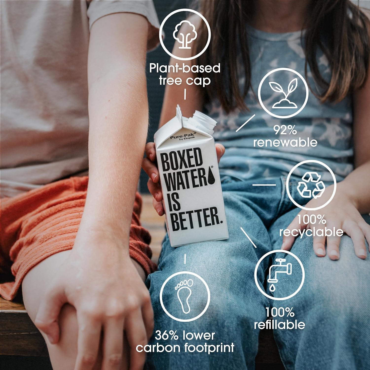 Agua Purificada Boxed Water 24 Mini Cajas 100% Reciclables