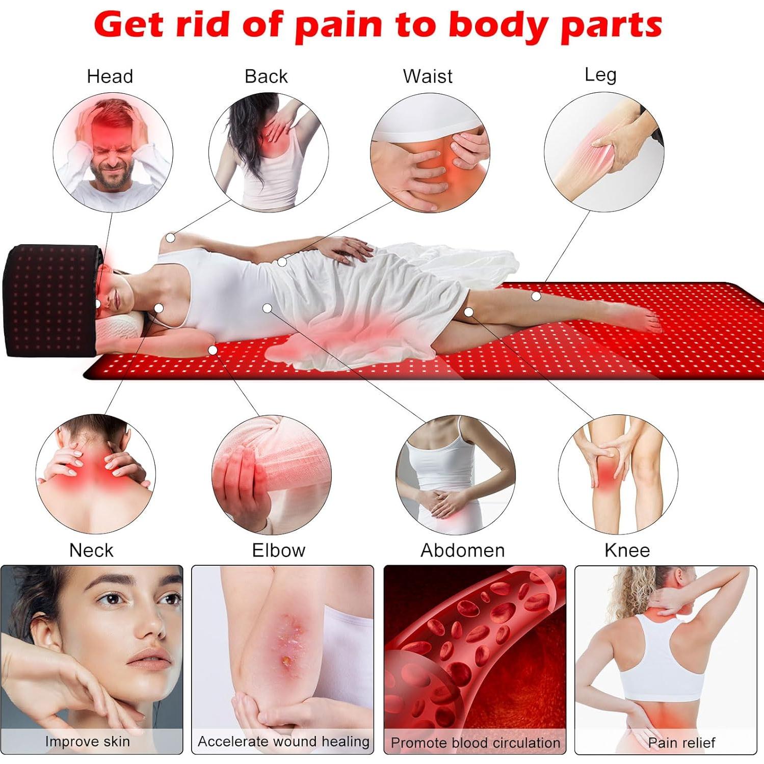 Alfombra de Terapia de Luz Roja Litecare T600 180x60 cm 1560 LEDs