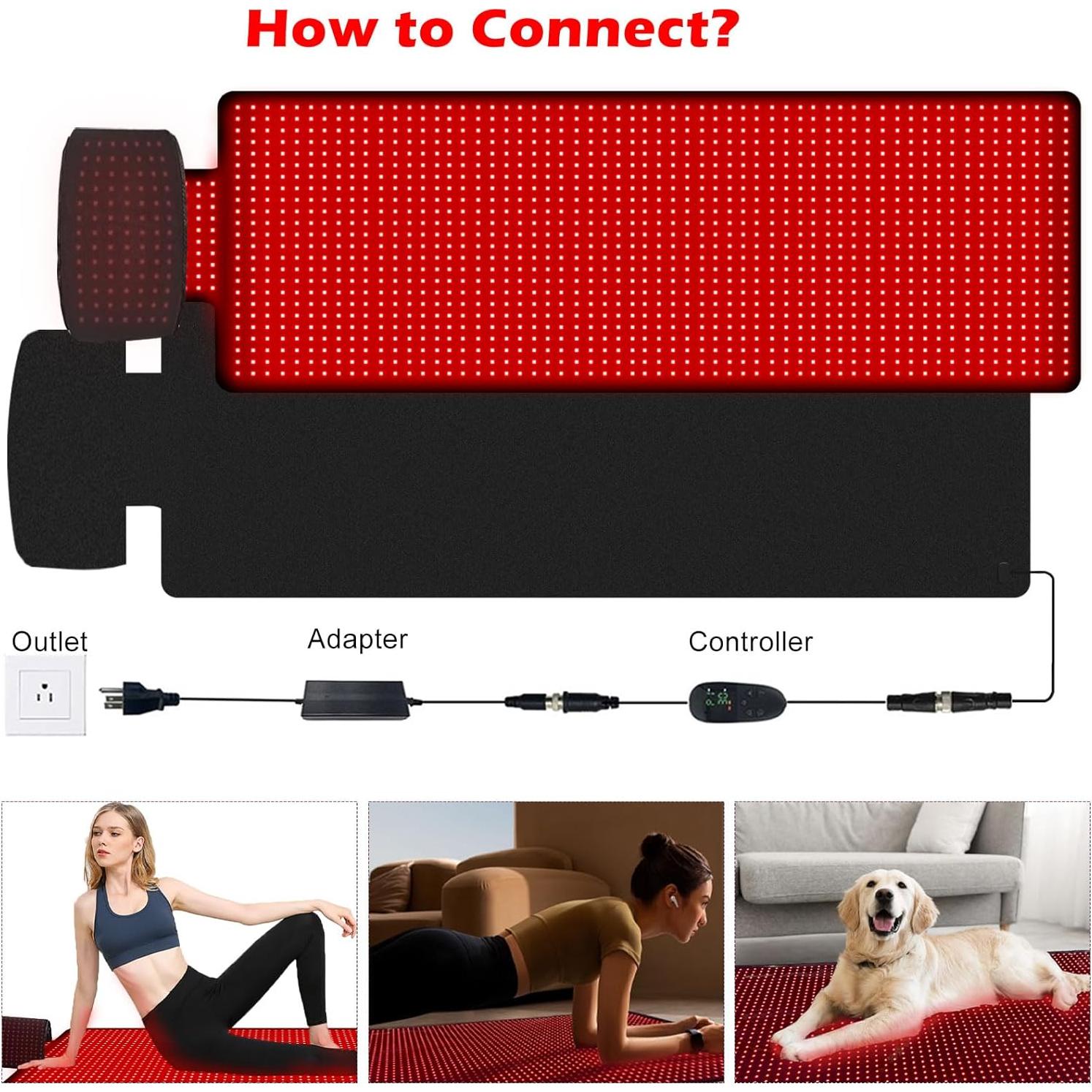 Alfombra de Terapia de Luz Roja Litecare T600 180x60 cm 1560 LEDs