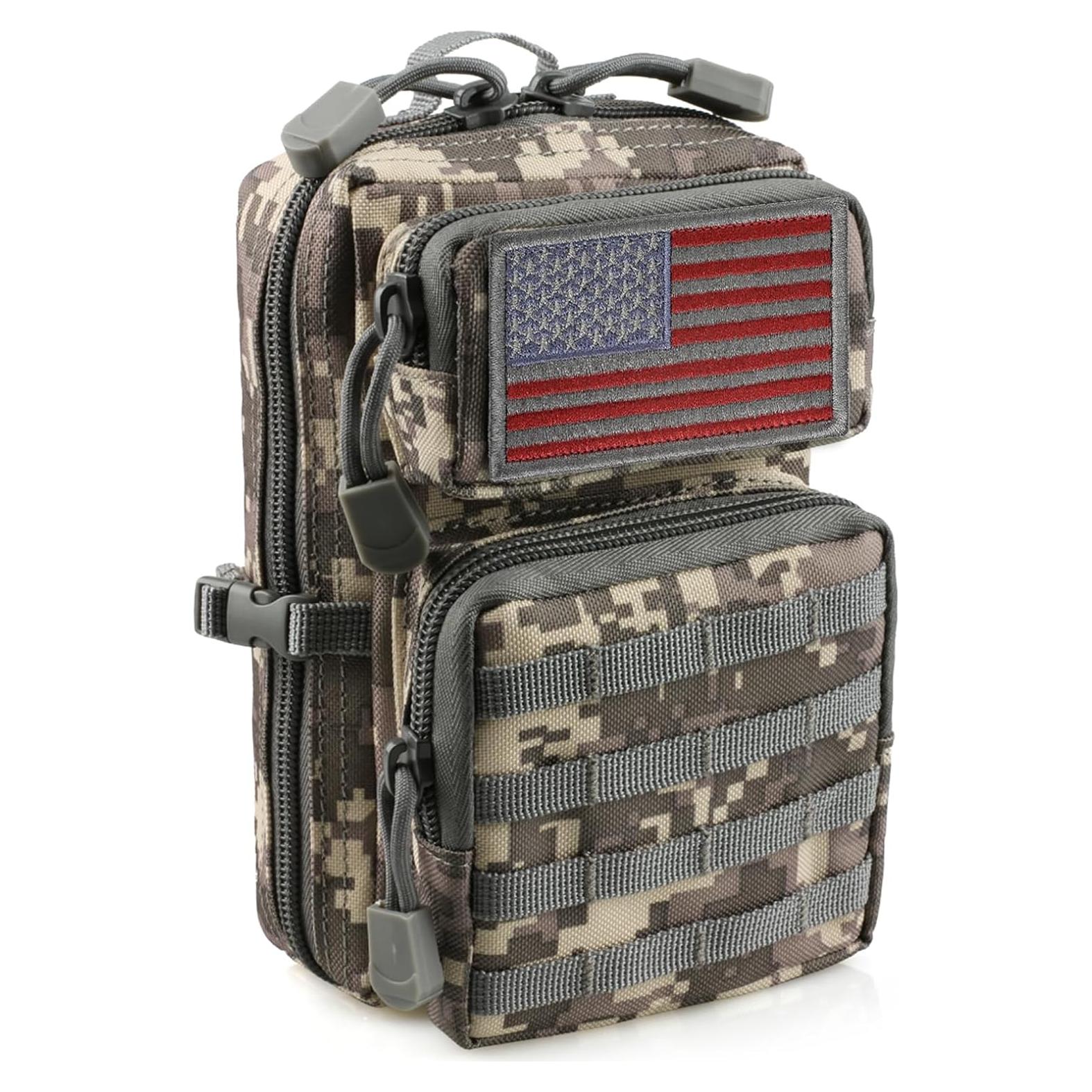 Bolsa Táctica EDC LIVANS Mini 18x12x8cm Gris MC