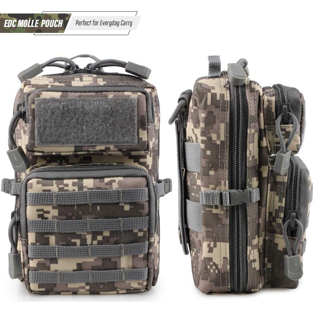 Bolsa Táctica EDC LIVANS Mini 18x12x8cm Gris MC