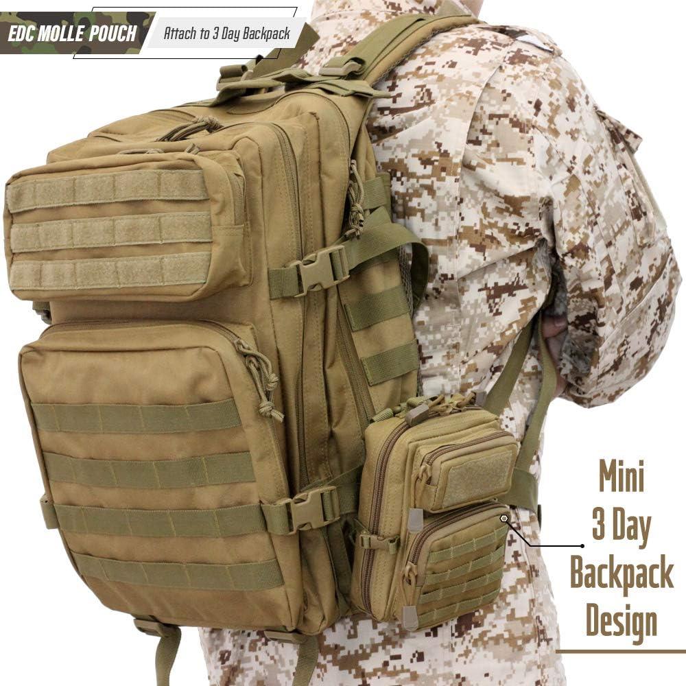 Bolsa Táctica EDC LIVANS Mini 18x12x8cm Gris MC