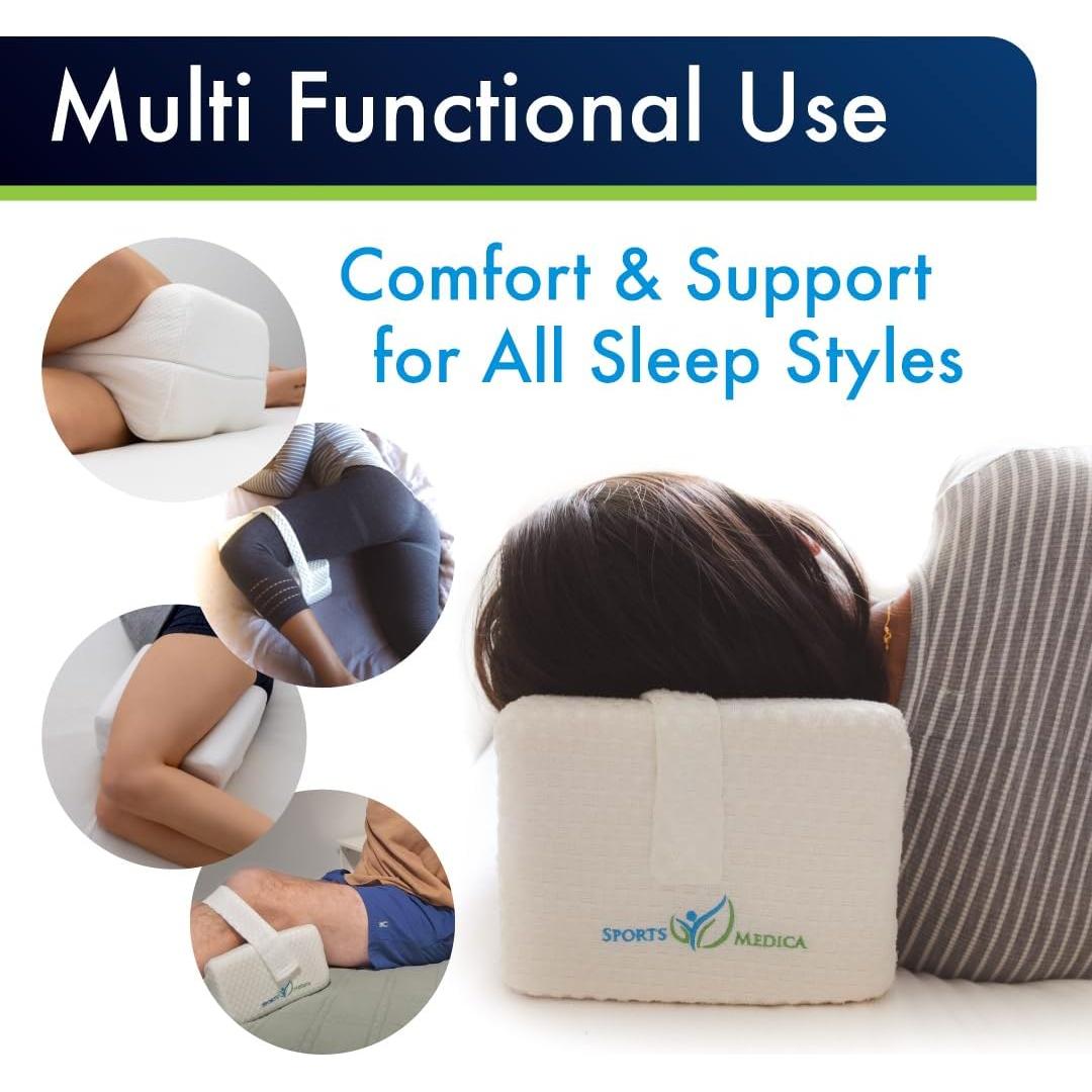 Almohada ortopédica Sports Medica para piernas - Alivio ciática