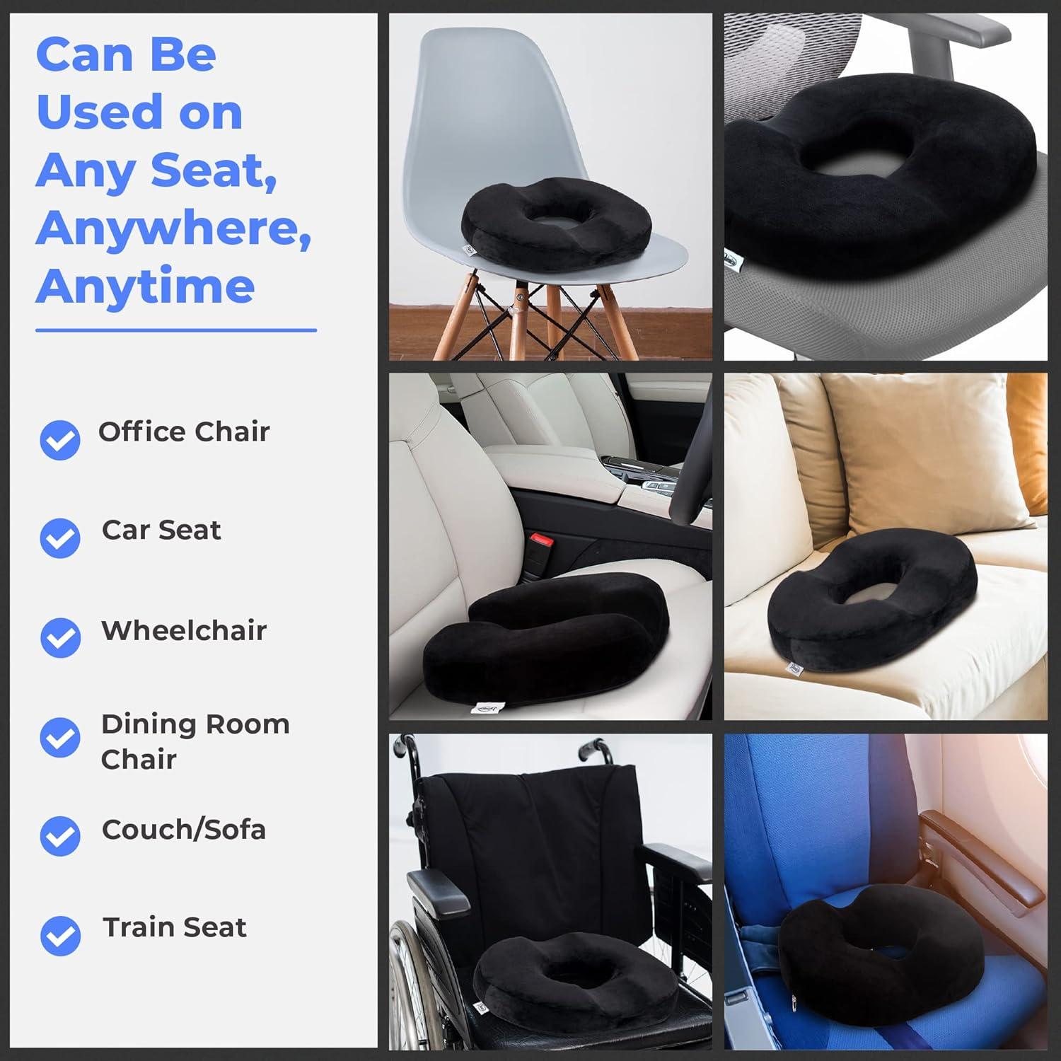 Cojín de Donut Primica para Alivio de Dolor de Coxis - 42x34 cm