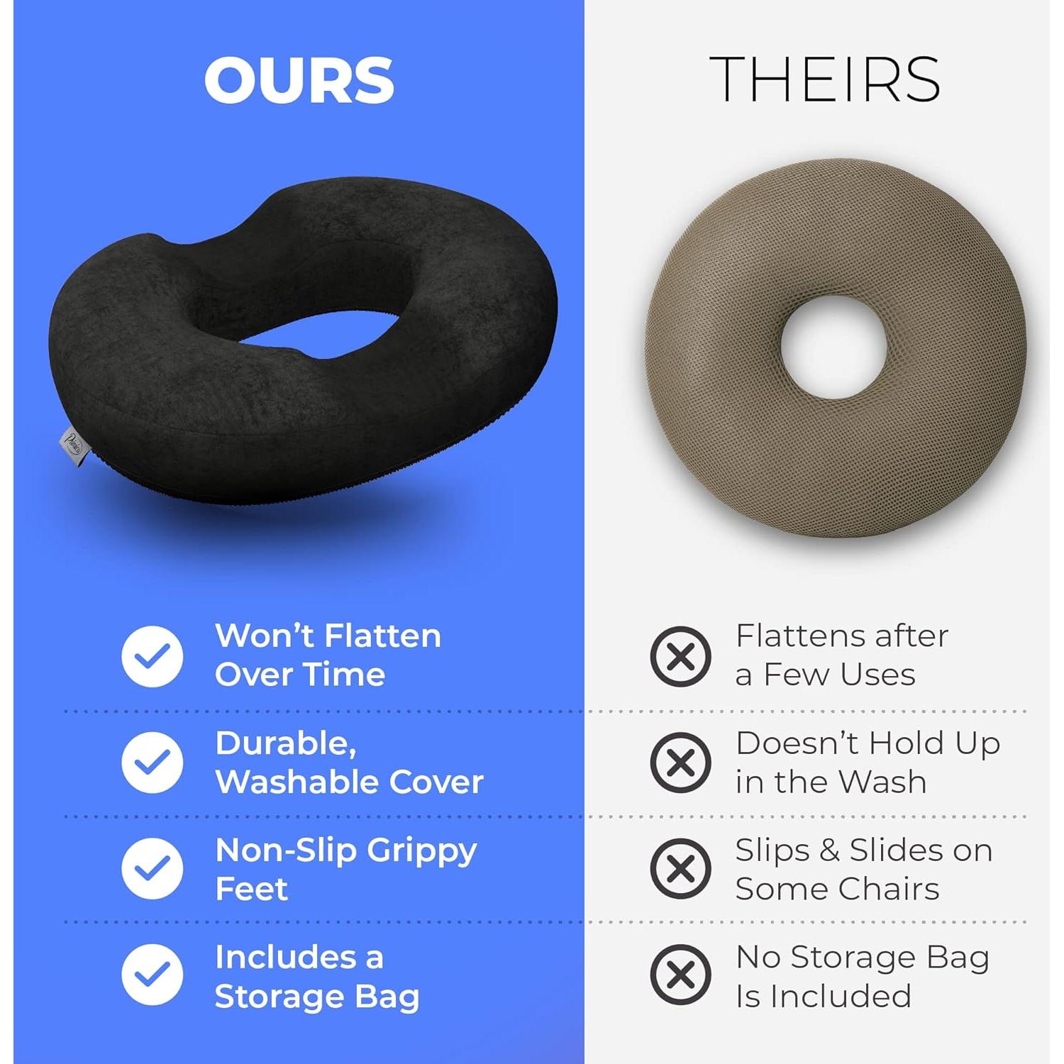 Cojín de Donut Primica para Alivio de Dolor de Coxis - 42x34 cm