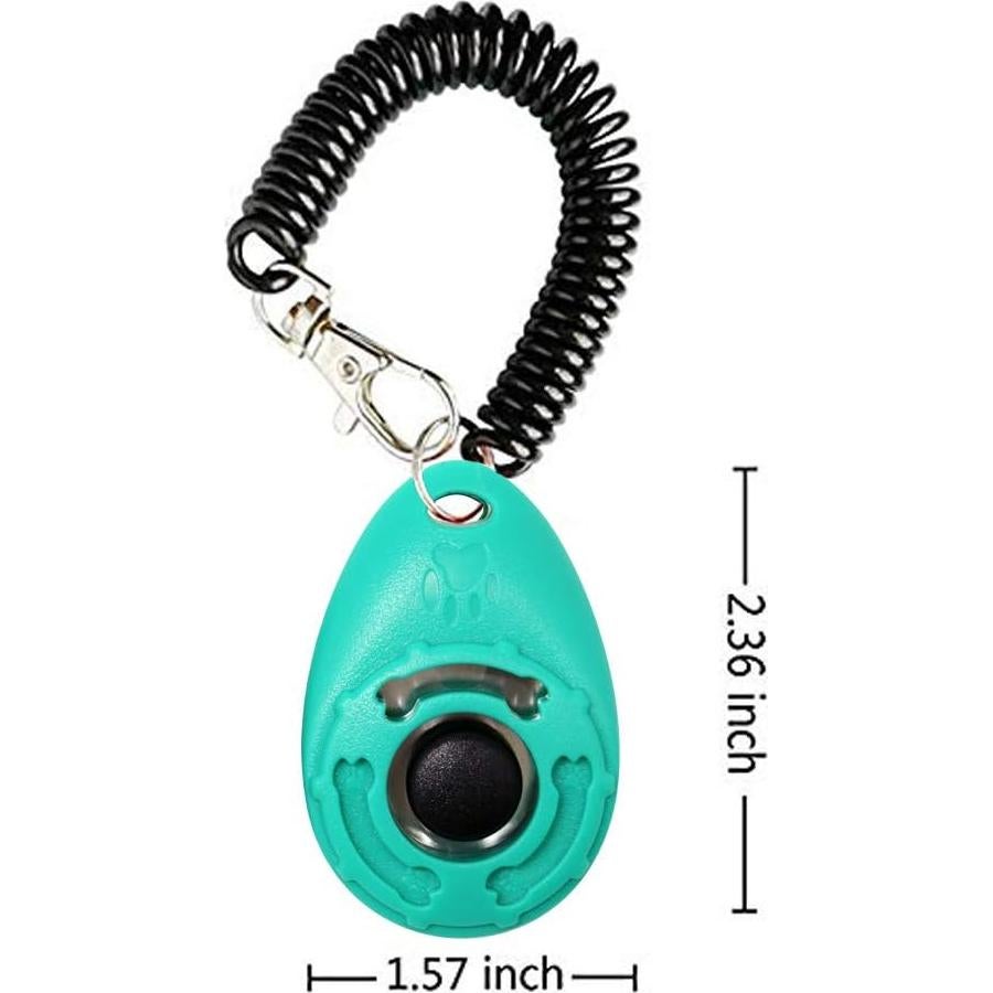 Clicker de Entrenamiento para Perros OYEFLY 2-Pack Negro y Azul