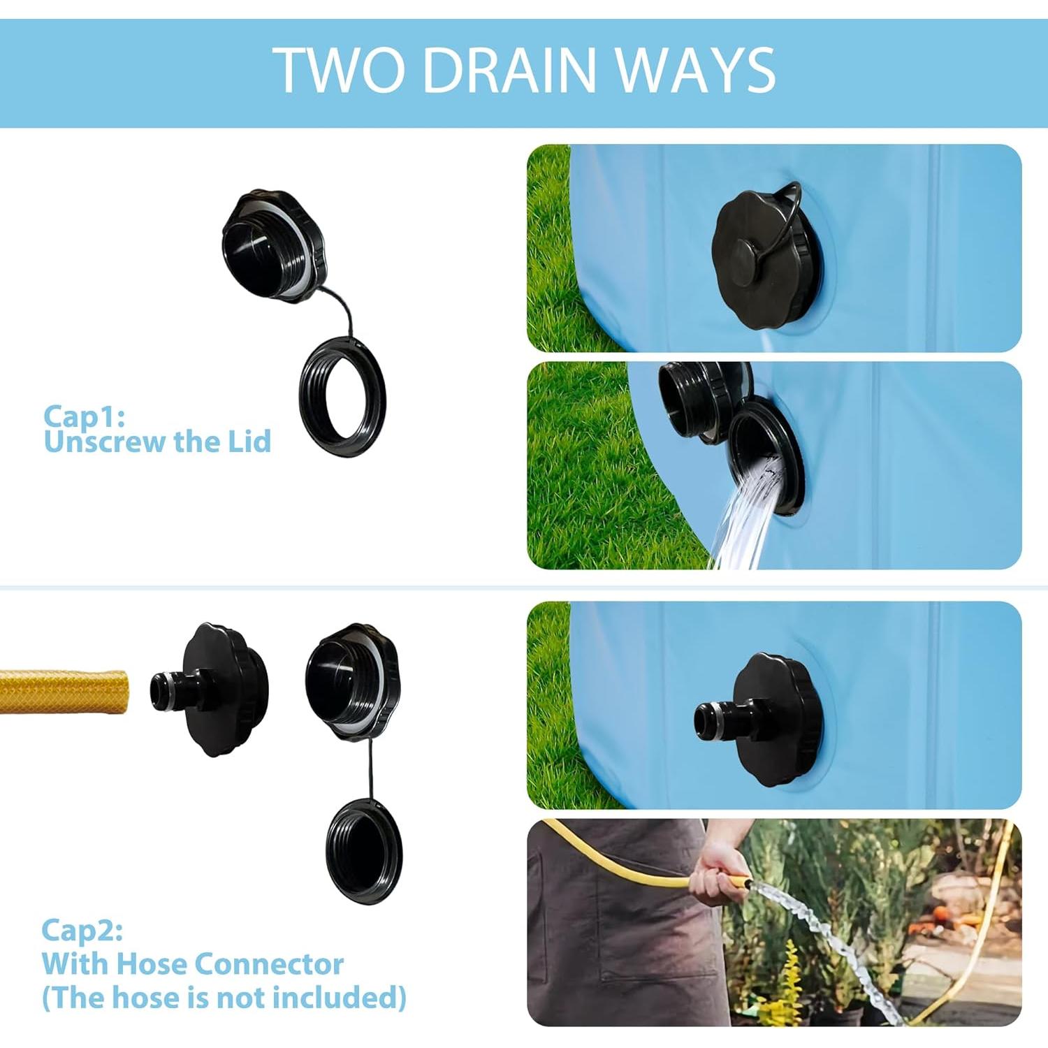 Senmortar Foldable Dog Pool Collapsible Pet Bath Swimming Pool Portable Bathing Tub for Pets and Dogs Outdoor Backyard, 31 x 8 Inches Blue