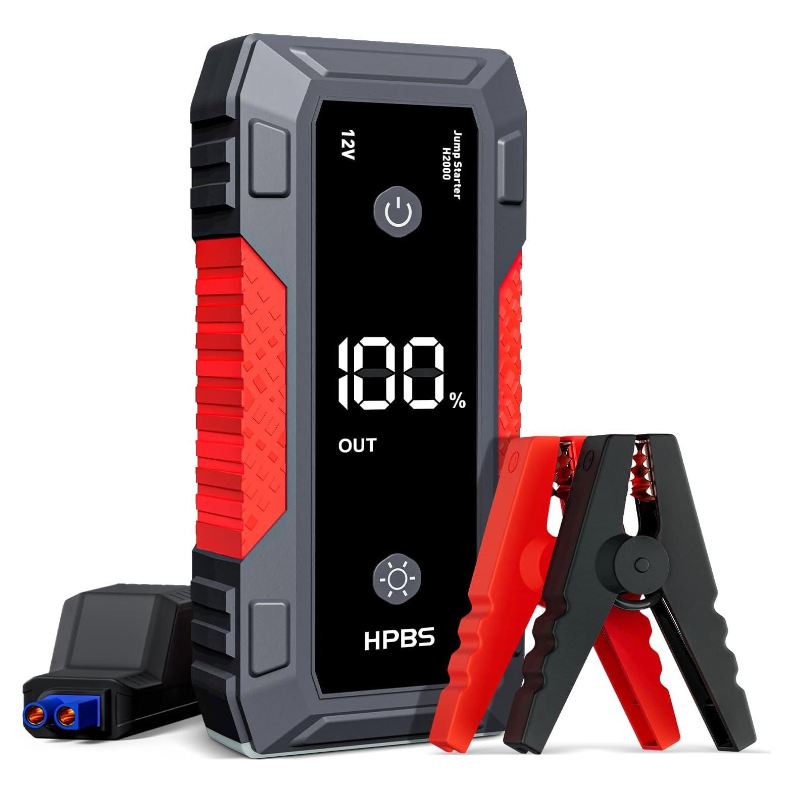 Arrancador de Salto HPBS H2000 4000A 12V Pantalla LCD