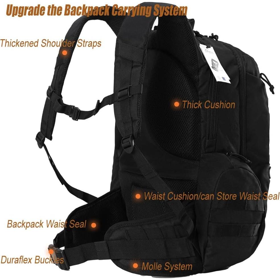 Mochila Táctica R.SASR 35L para Senderismo y Motocicleta