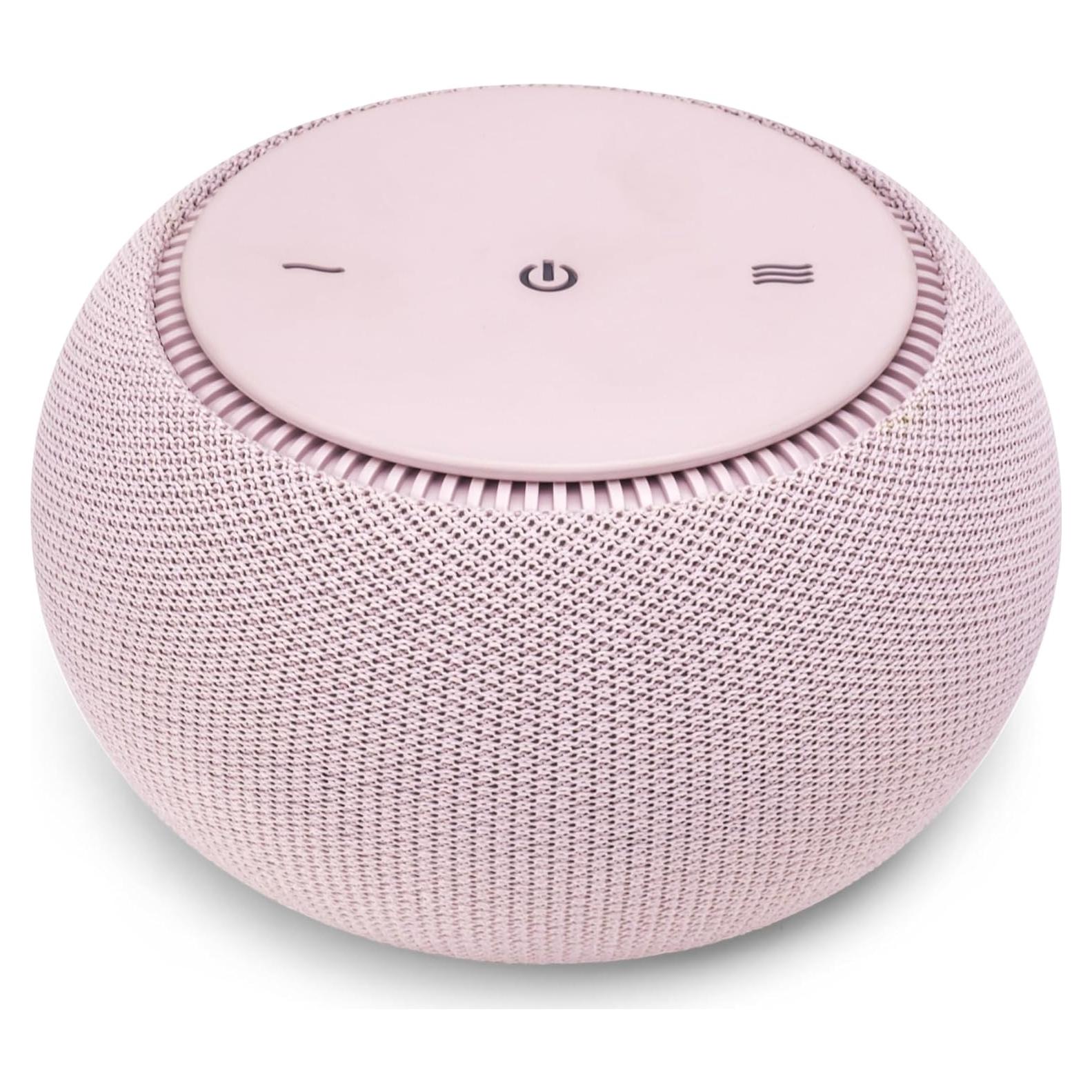 SNOOZ Pro - Smart White Noise Machine & Travel Case - Real Fan Inside, Non-Looping White Noise, Adjustable Tone & Volume - App-Based Remote Control & Sleep Timer - Blush