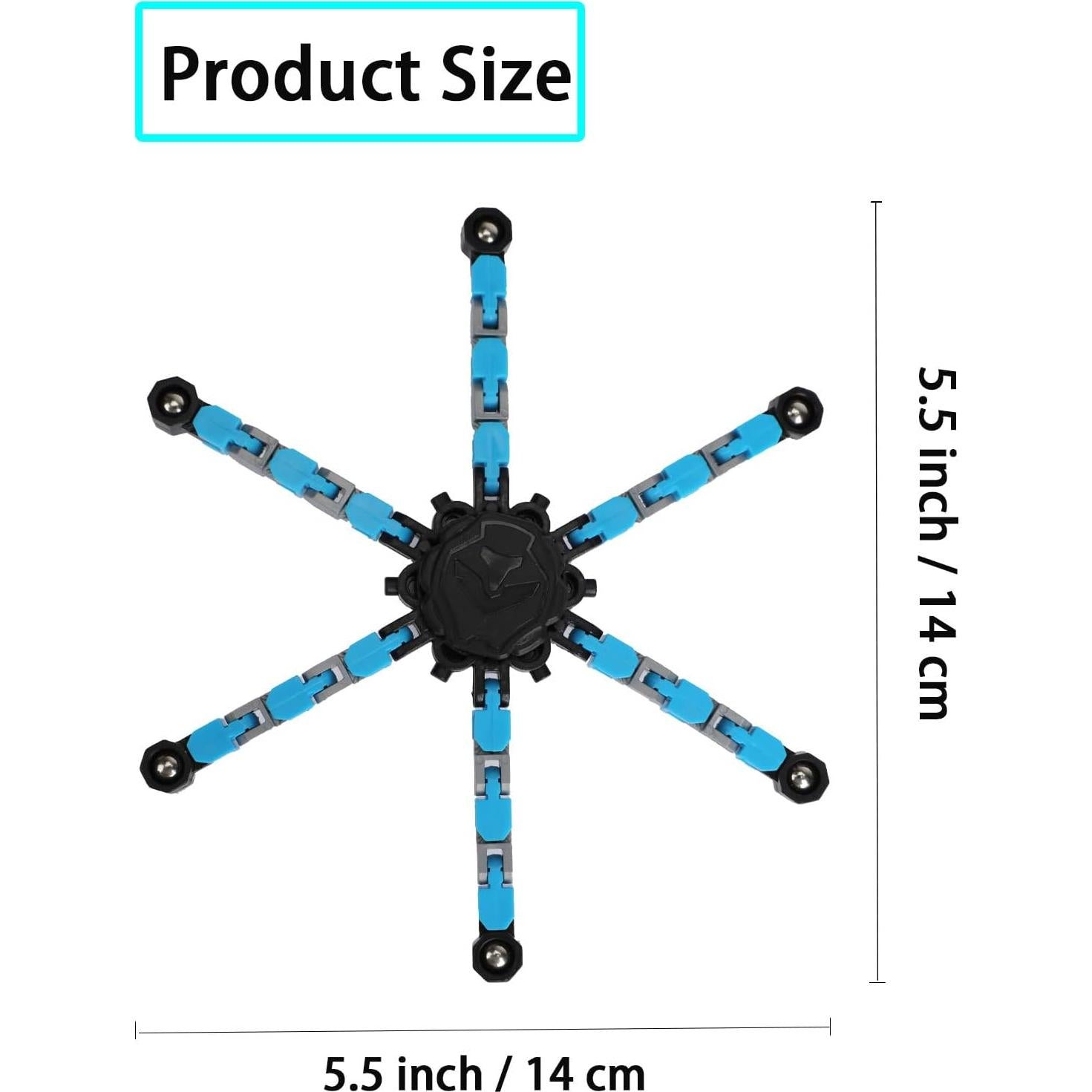 Paquete de 4 Juguetes Fidget Spinner Transformables Antiestrés