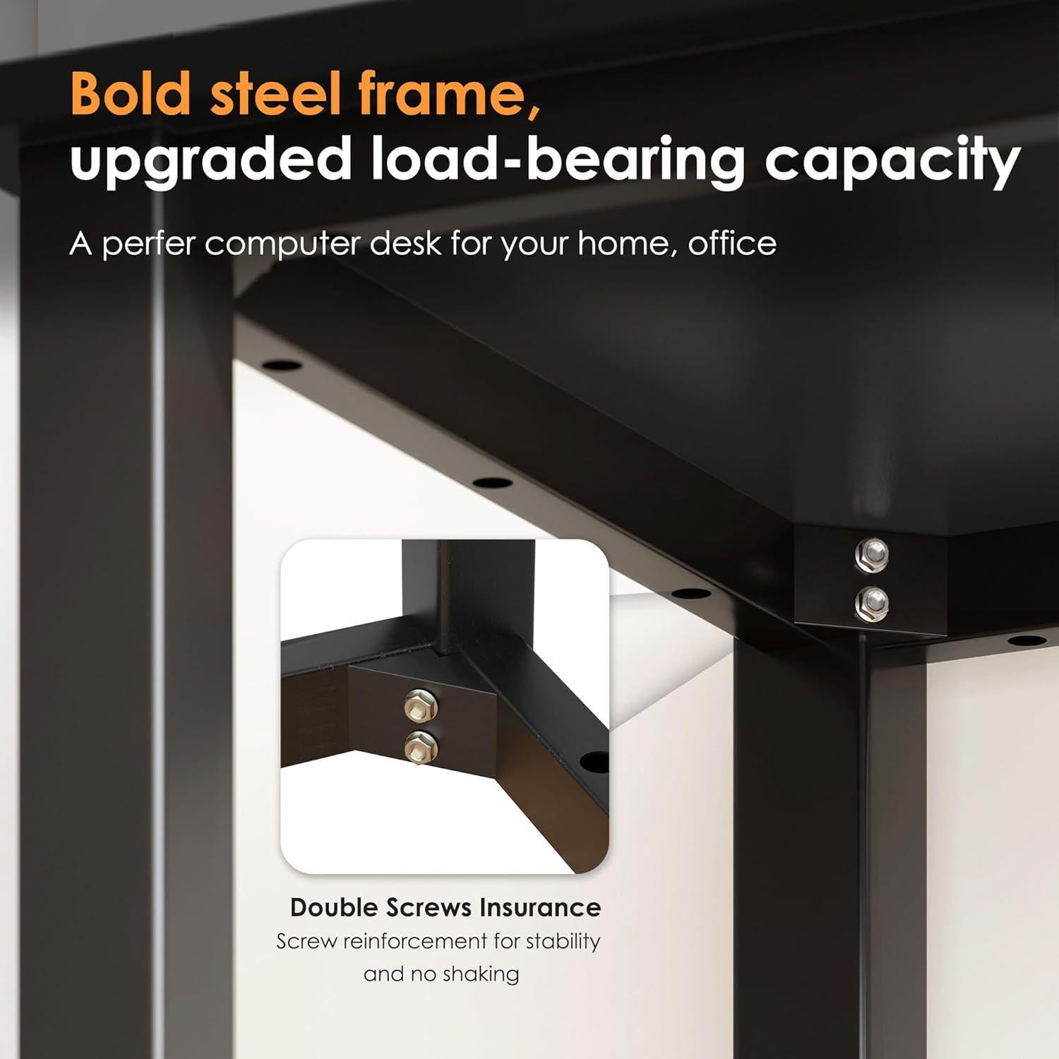 Need Small Computer Desk 31.5 inches Sturdy Writing Table Teens Study Table Laptop Desk for Home Office,Black AC3-8040-CB