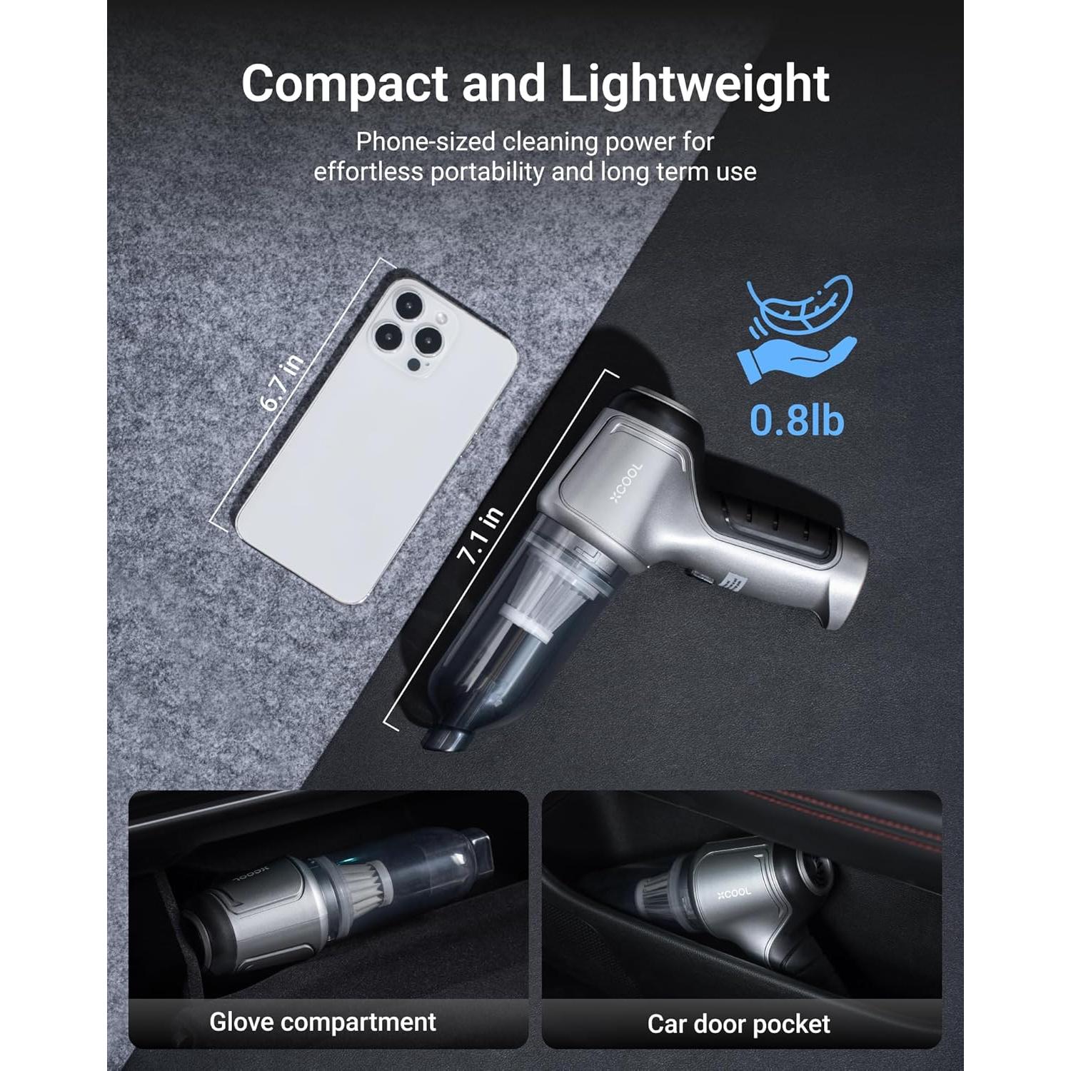 Aspiradora de Mano xCool 4 en 1 Sin Cable 12000Pa 0.61kg