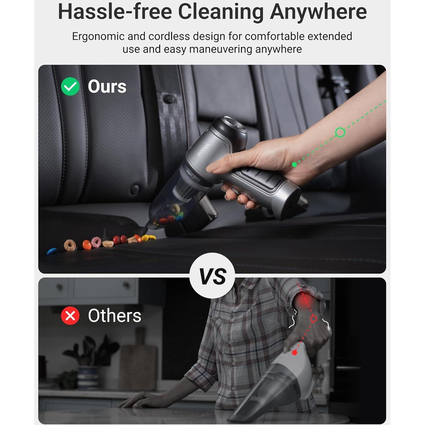 Aspiradora de Mano xCool 4 en 1 Sin Cable 12000Pa 0.61kg