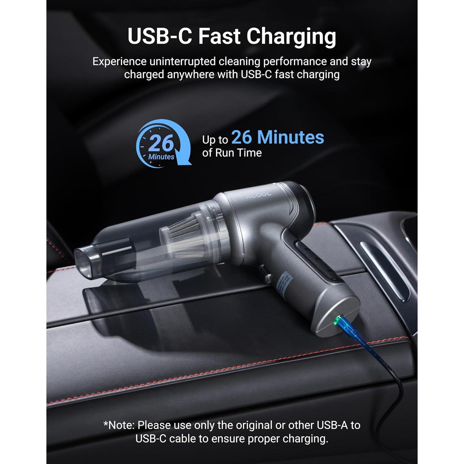 Aspiradora de Mano xCool 4 en 1 Sin Cable 12000Pa 0.61kg