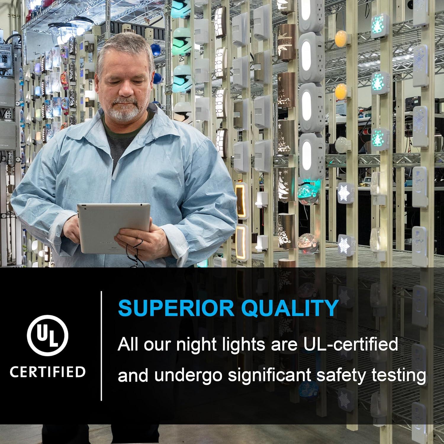 Luz Nocturna LED Regulable GE UltraBrite 100 Lúmenes Blanca