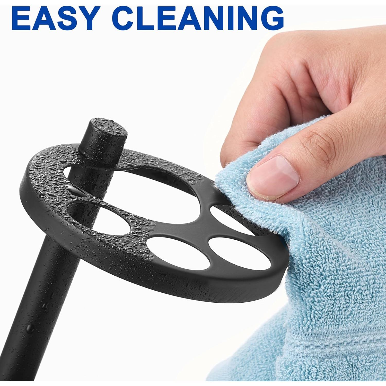 Soporte para Cepillos de Dientes Acero Inoxidable Songsoso Negro