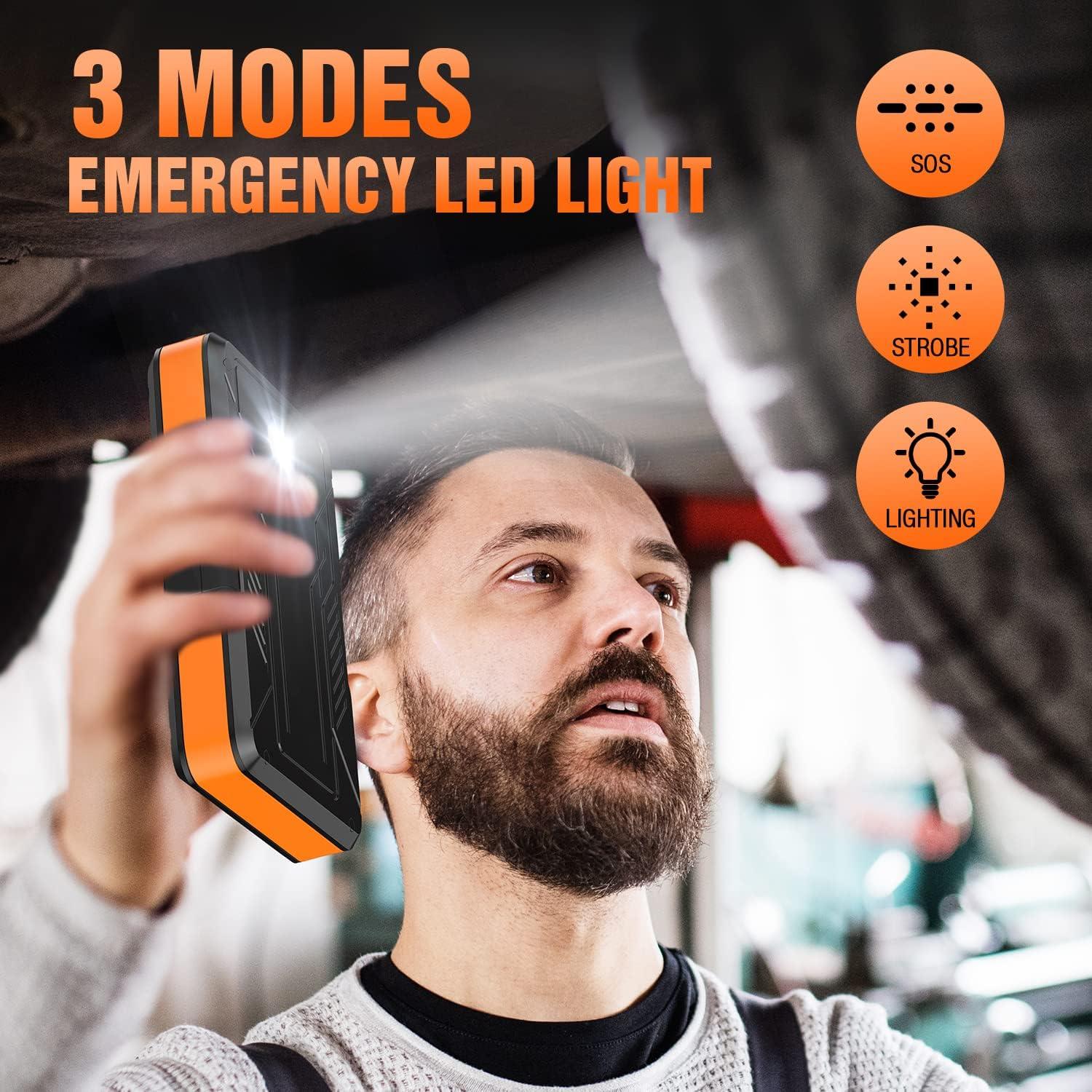 Arrancador de Salto S ZEVZO DJS70 1000A 12V con USB y Linterna