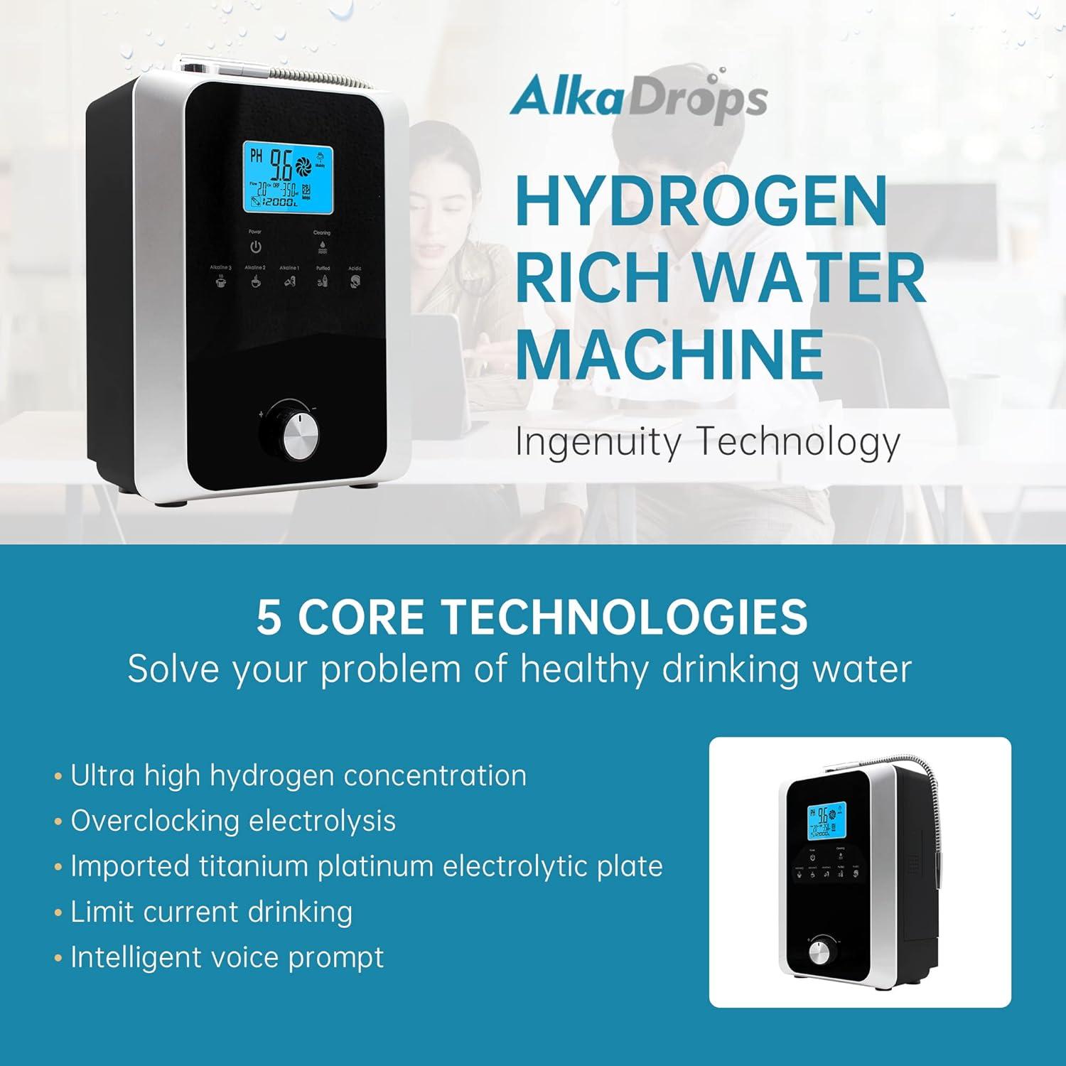 Ionizador de Agua Alcalina EHM 8000L PH 3-11 11 Placas