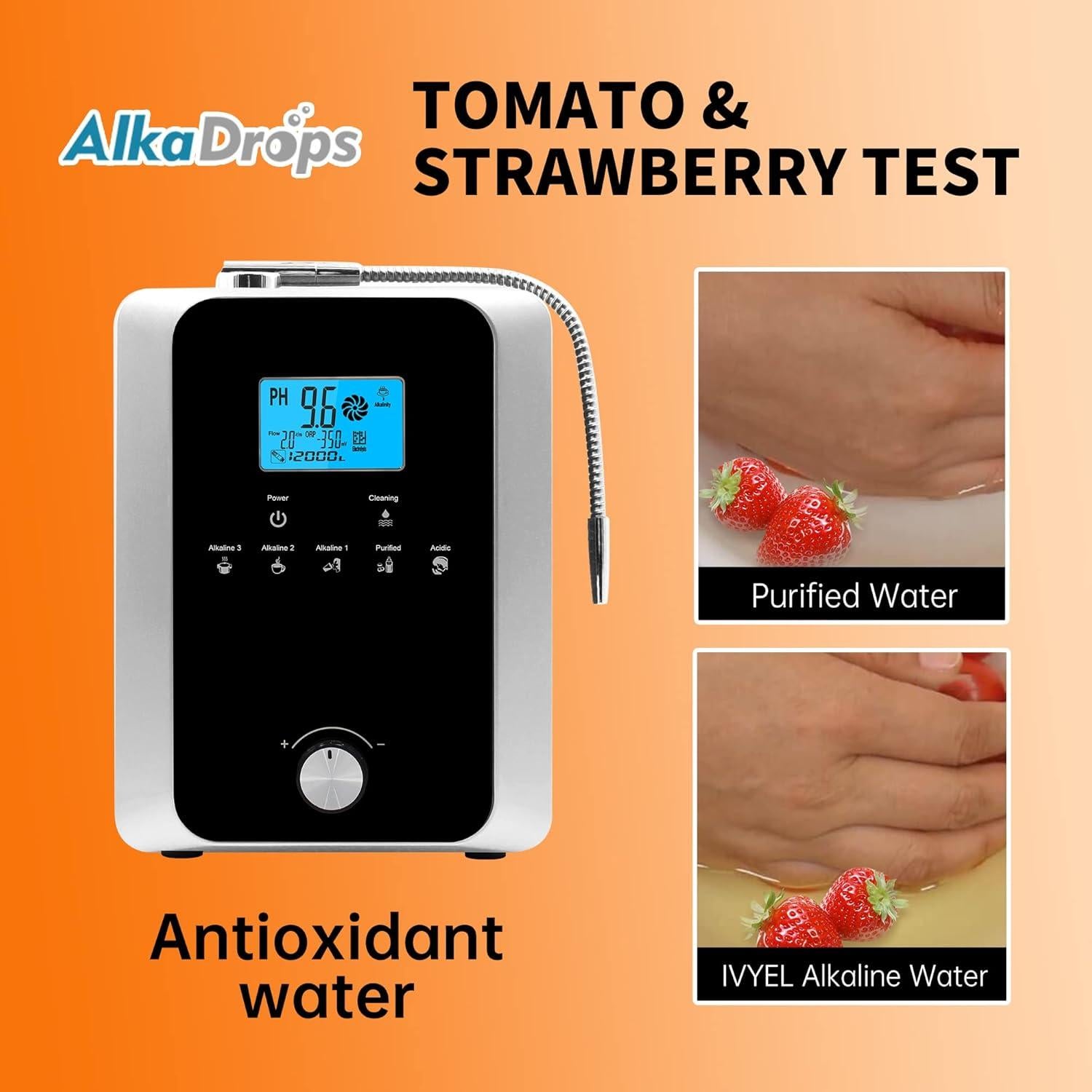 Ionizador de Agua Alcalina EHM 8000L PH 3-11 11 Placas